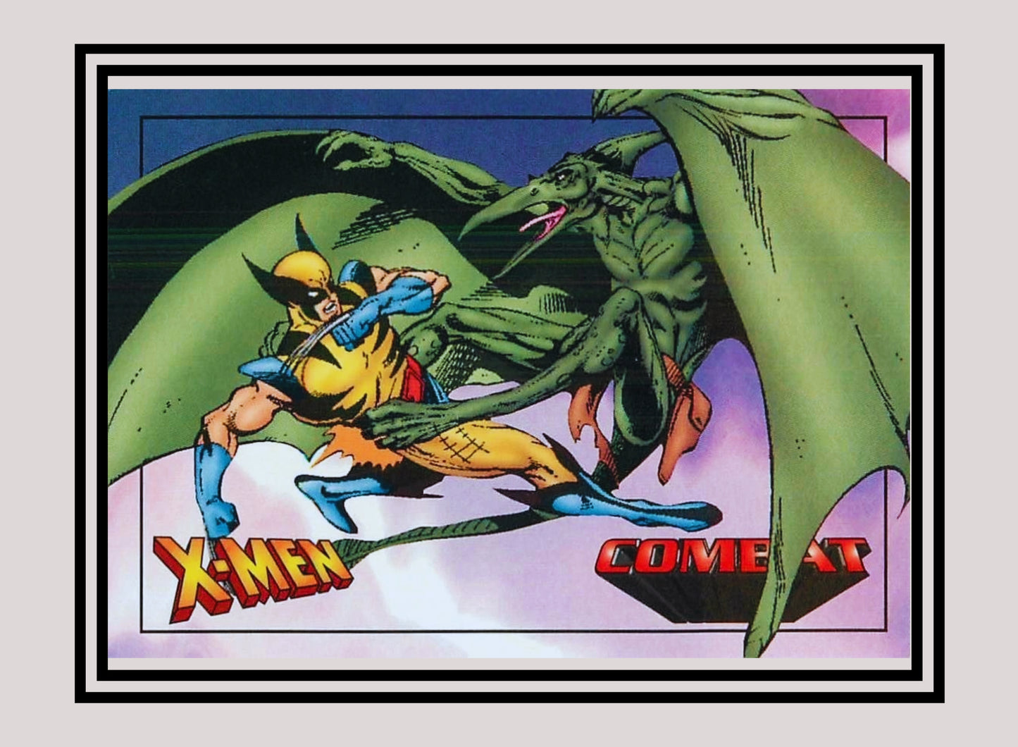 Marvel! 1x Wolverine vs. Sauron - Base (#42 - 1997 Fleer X-Men International)