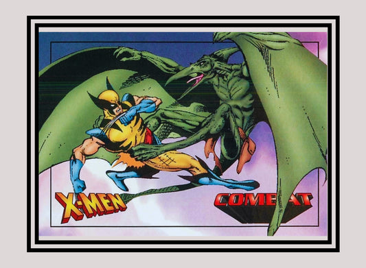 Marvel! 1x Wolverine vs. Sauron - Base (#42 - 1997 Fleer X-Men International)