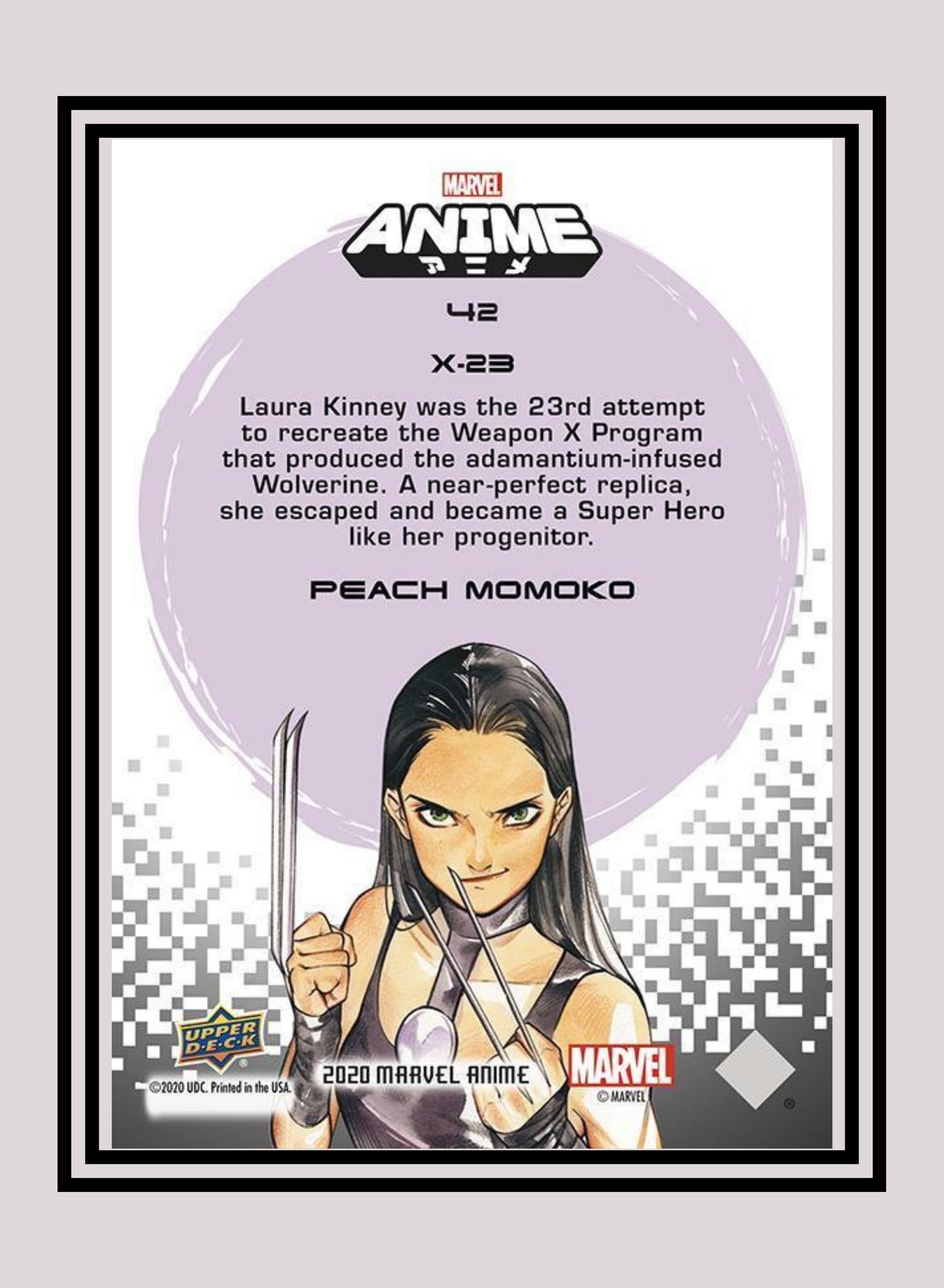 Marvel! 1x X-23 - Base (#42 - 2020 Upper Deck Marvel Anime)