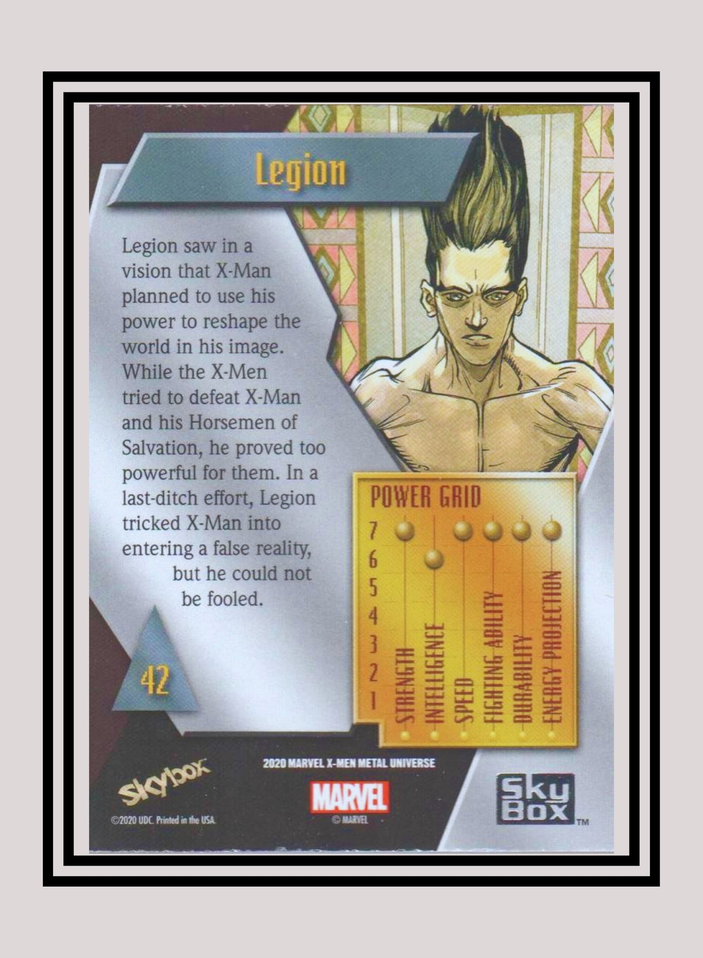 Marvel! 1x Legion - Base Low Series (#042 - 2021 Upper Deck X-Men Metal Universe)