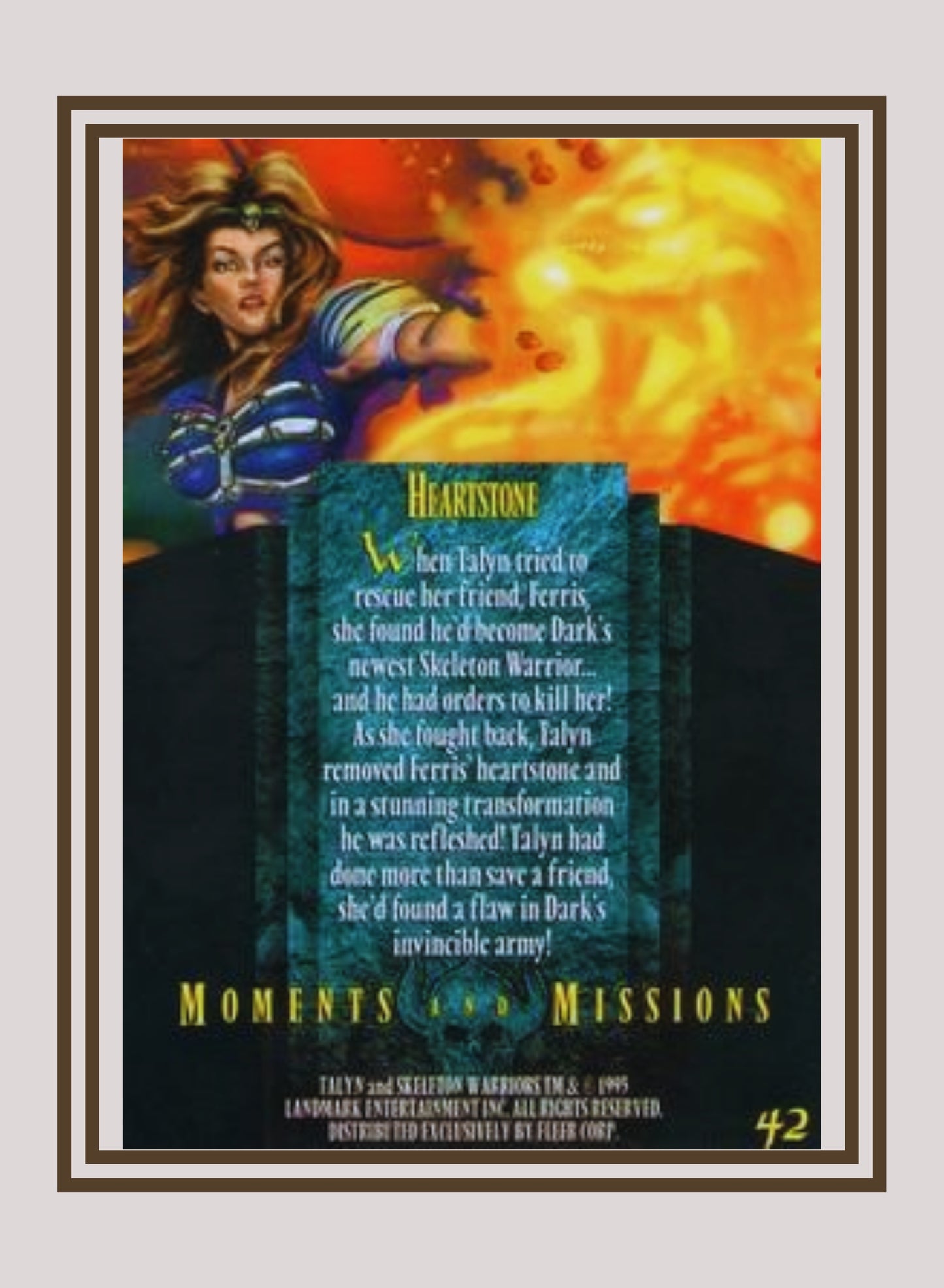 1x Heartstone - Base (#042 - 1995 Fleer Ultra Skeleton Warriors)