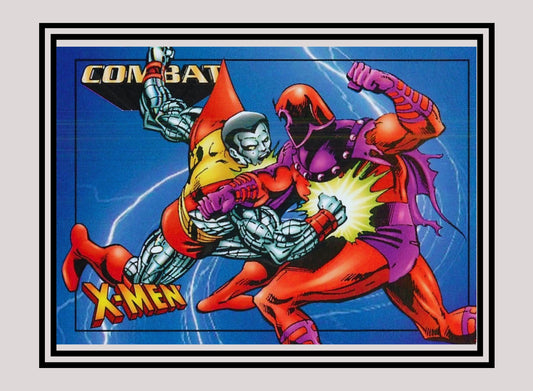 Marvel! 1x Magneto vs. Colossus - Base (#43 - 1997 Fleer X-Men International)