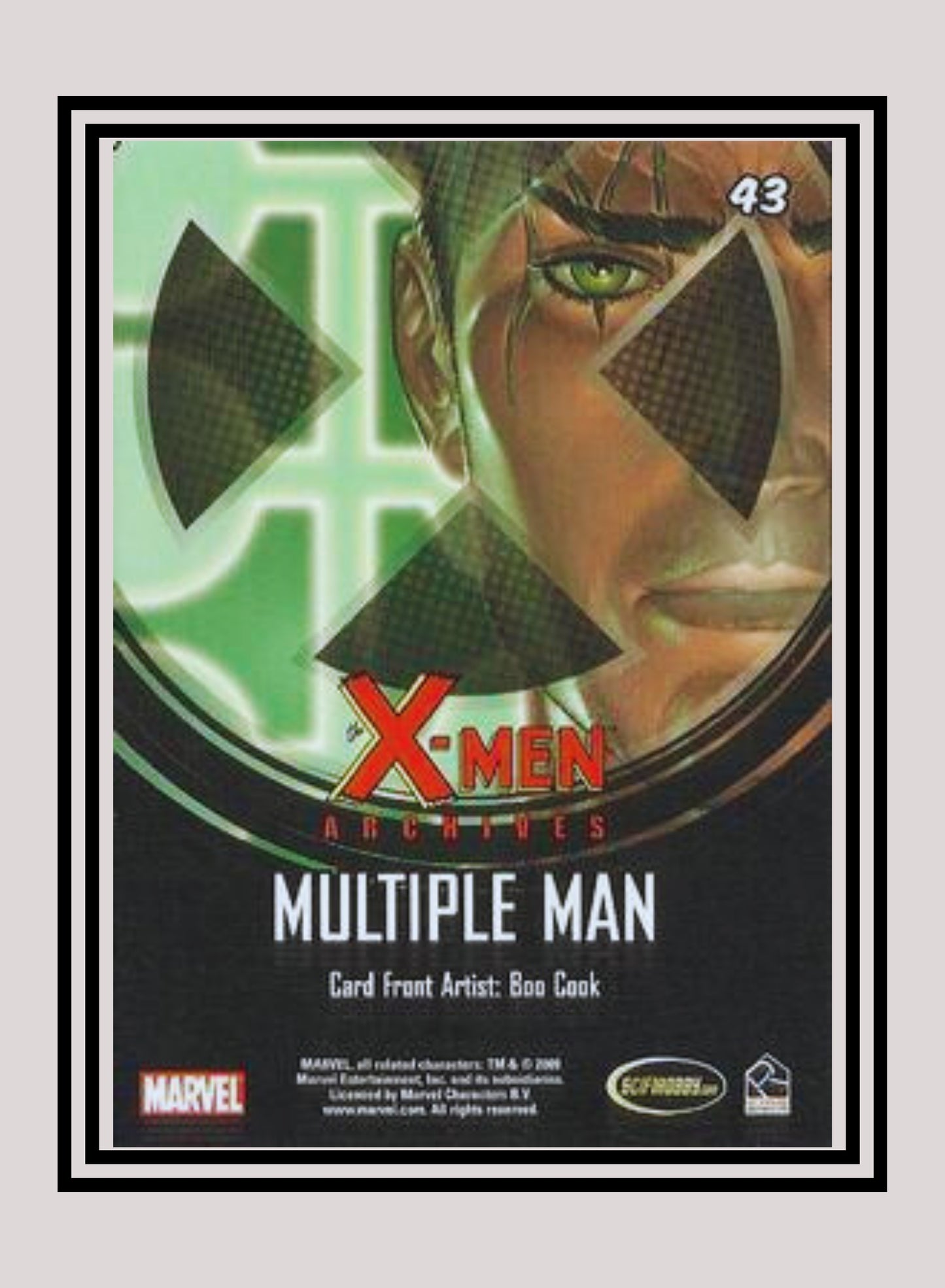 Marvel! 1x Multiple Man - Base (#43 - 2009 Rittenhouse X-Men Archives)