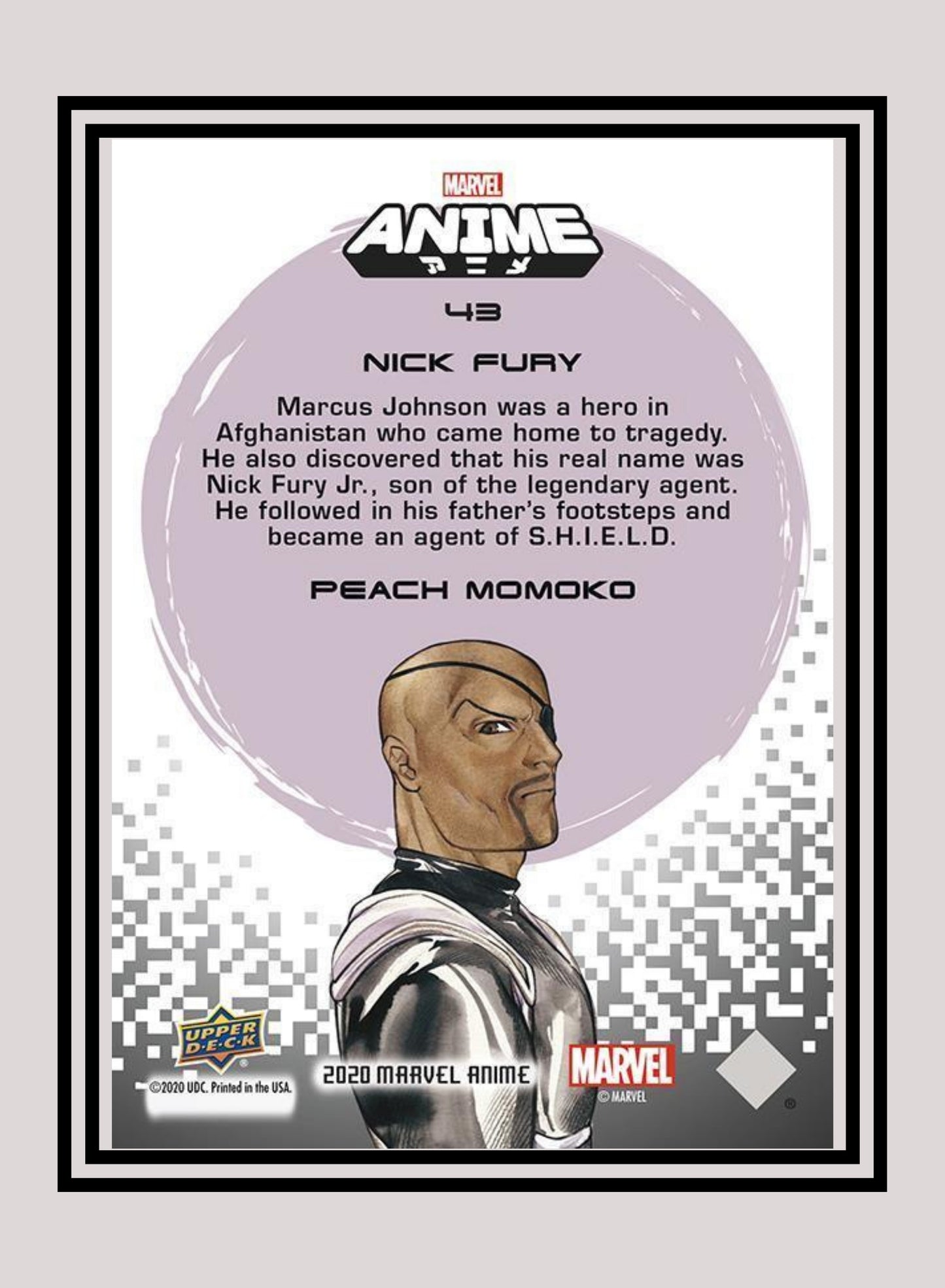 Marvel! 1x Nick Fury - Base (#43 - 2020 Upper Deck Marvel Anime)