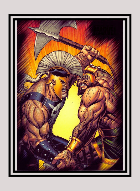 Marvel! 1x Hercules vs. Ares - Base (#44 - 2010 Rittenhouse Marvel Heroes & Villains)