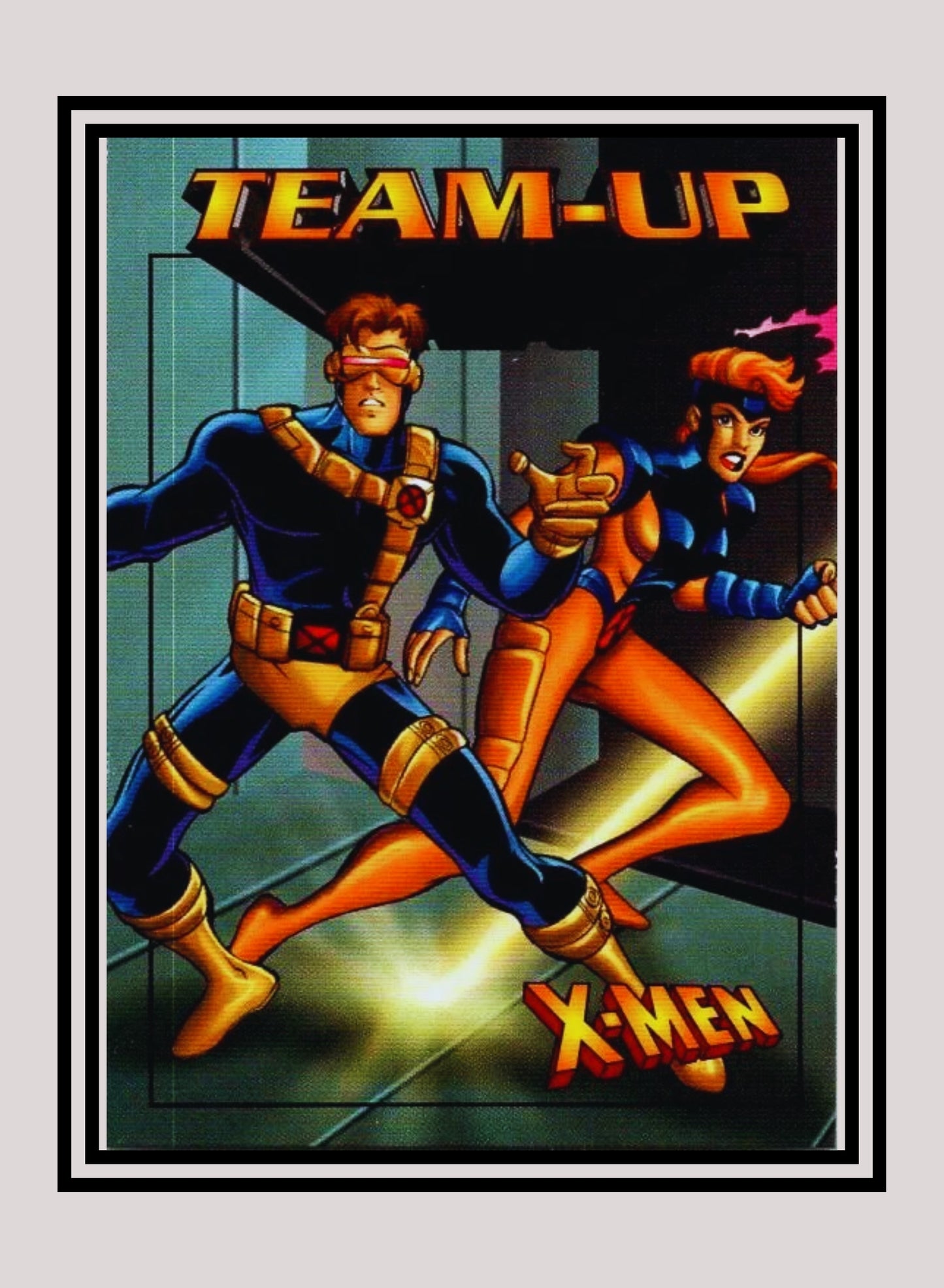 Marvel! 1x Cyclops & Jean Grey - Base (#45 - 1997 Fleer X-Men International)