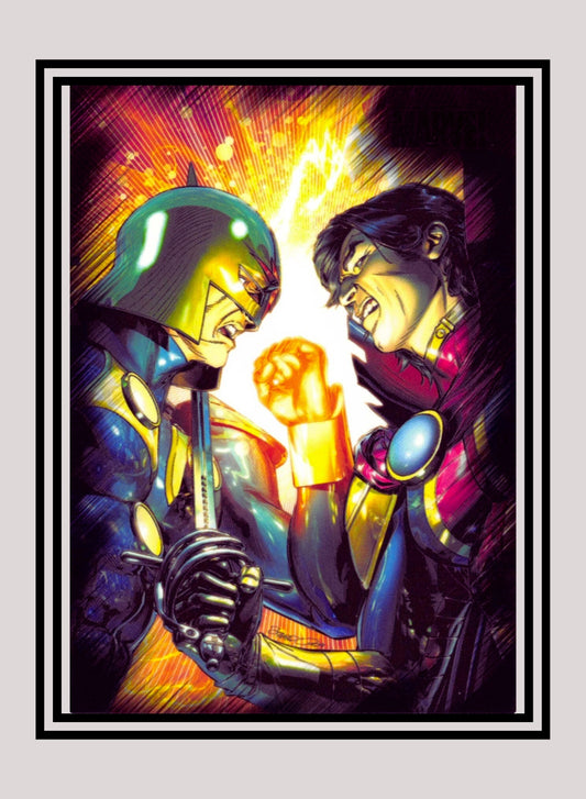 Marvel! 1x Nova vs. Monark Starstalker - Base (#45 - 2010 Rittenhouse Marvel Heroes & Villains)