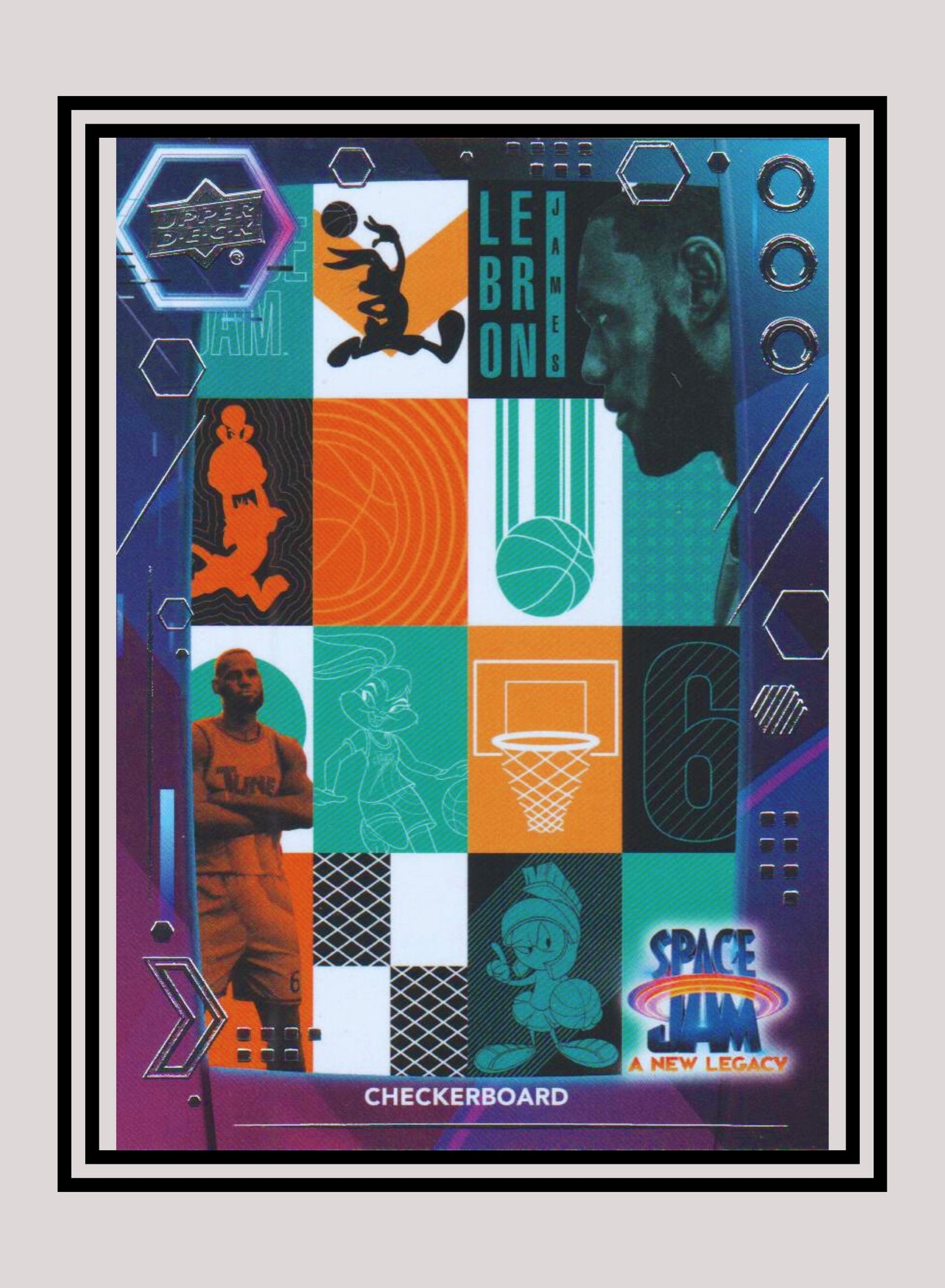 1x Checkerboard - Base/Blue Parallel (#45 - 2021 Upper Deck Space Jam: A New Legacy)
