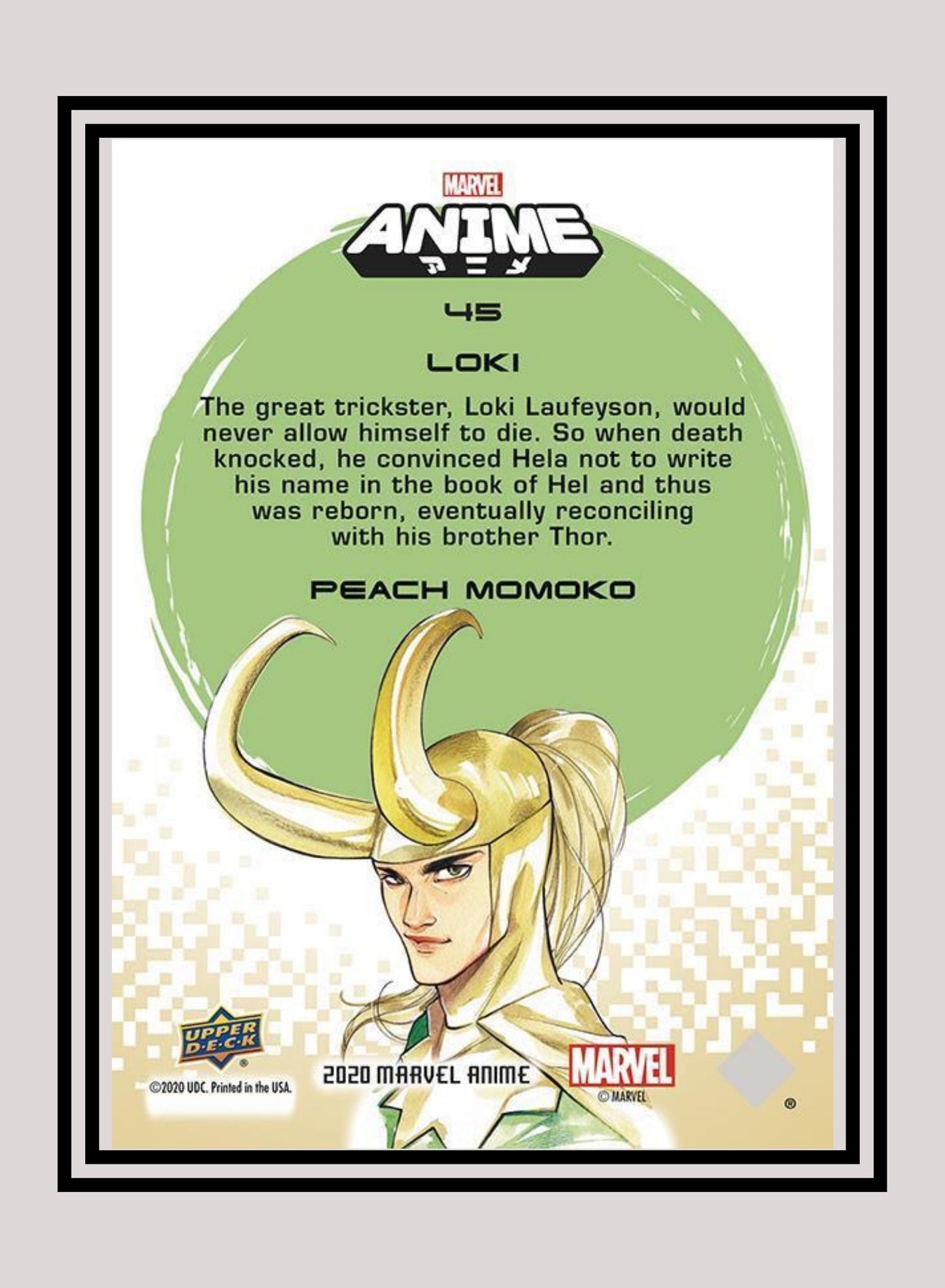 Marvel! 1x Loki - Base (#45 - 2020 Upper Deck Marvel Anime)