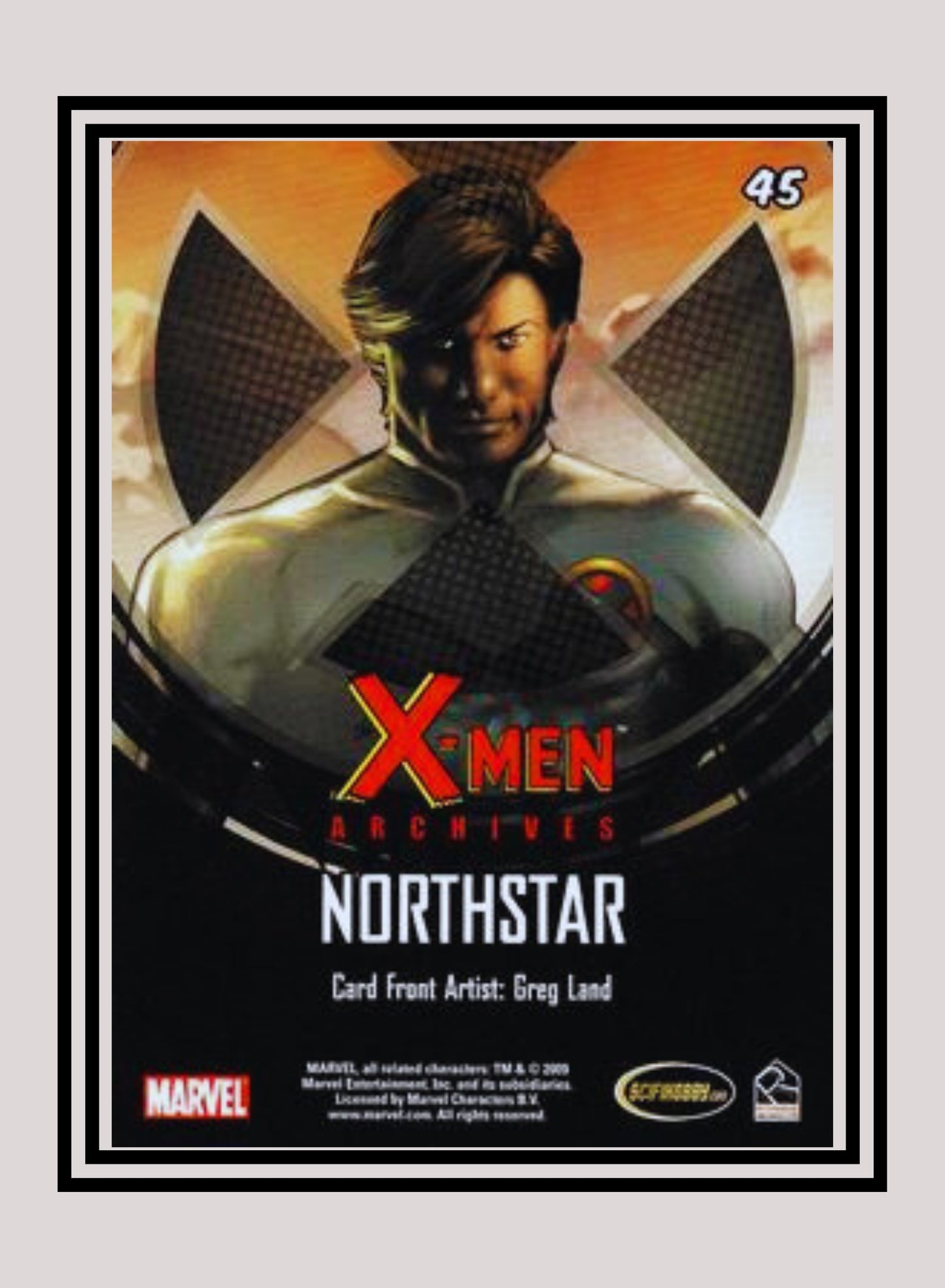 Marvel! 1x Northstar - Base (#45 - 2009 Rittenhouse X-Men Archives)