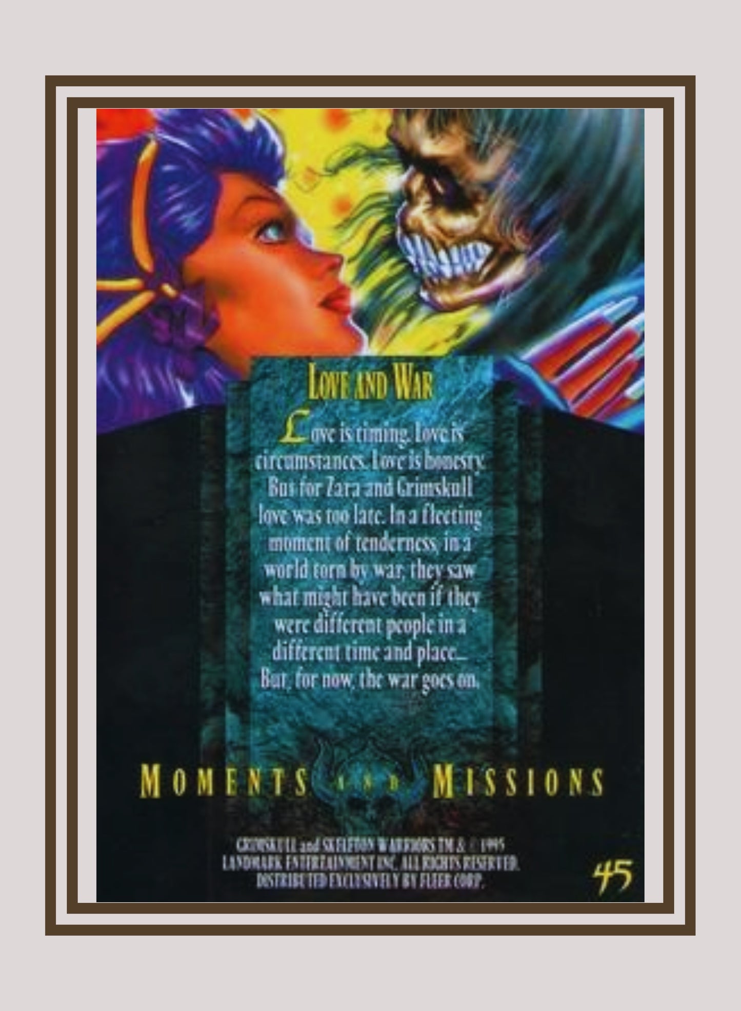 1x Love & War - Base (#045 - 1995 Fleer Ultra Skeleton Warriors)