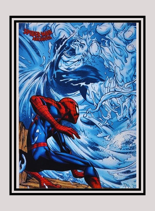 Marvel! 1x Spider-Man vs. Hydro-Man - Base (#46 - 2009 Rittenhouse Spiderman Archives)