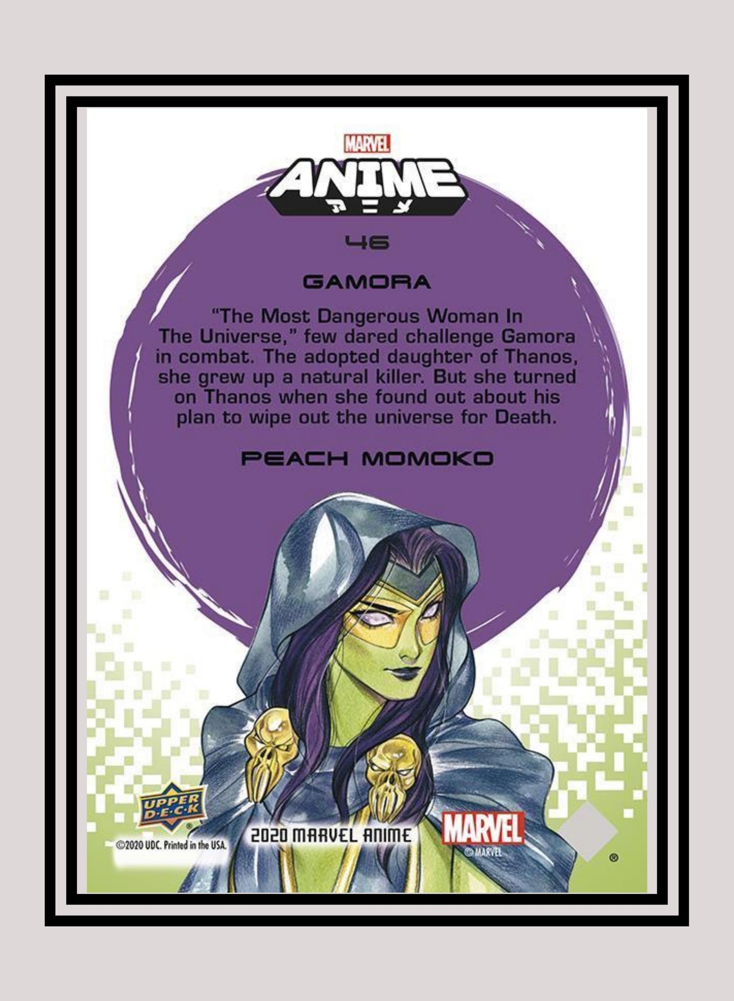 Marvel! 1x Gamora - Base (#46 - 2020 Upper Deck Marvel Anime)