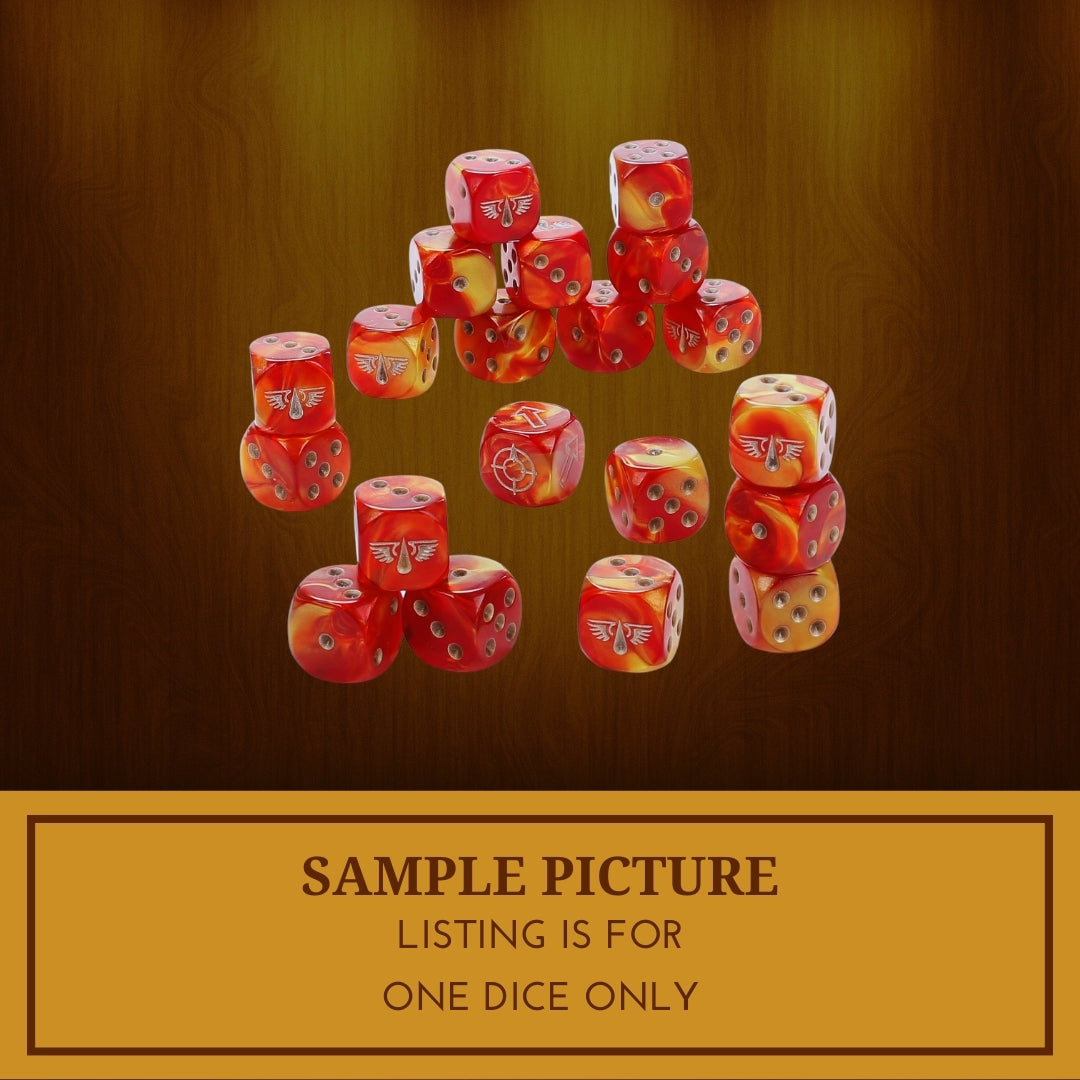 1x Blood Angels Dice - Warhammer 40K Horus Heresy