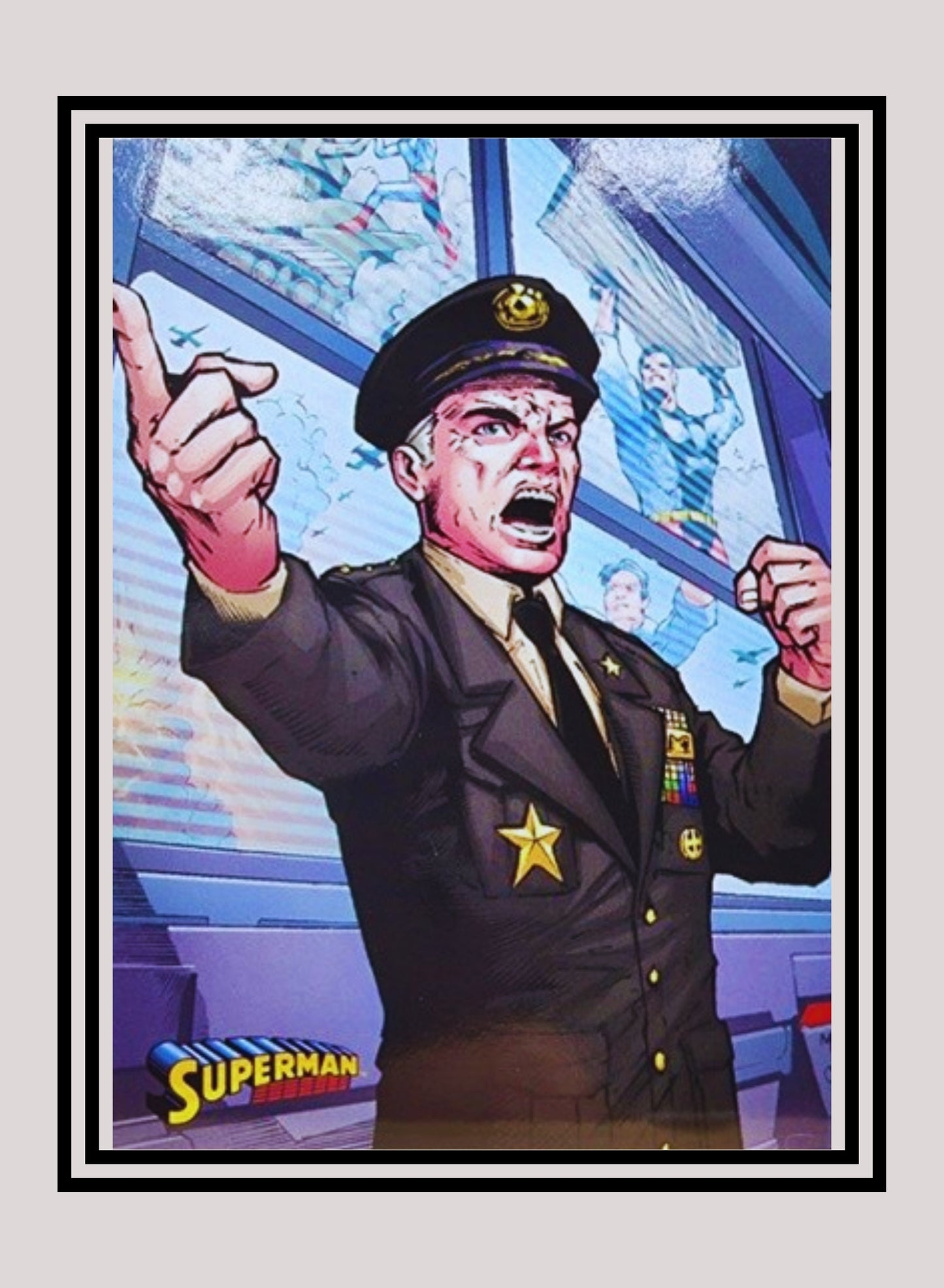 DC! 1x General Sam Lane - Base (#47 - 2013 Cryptozoic DC Superman)