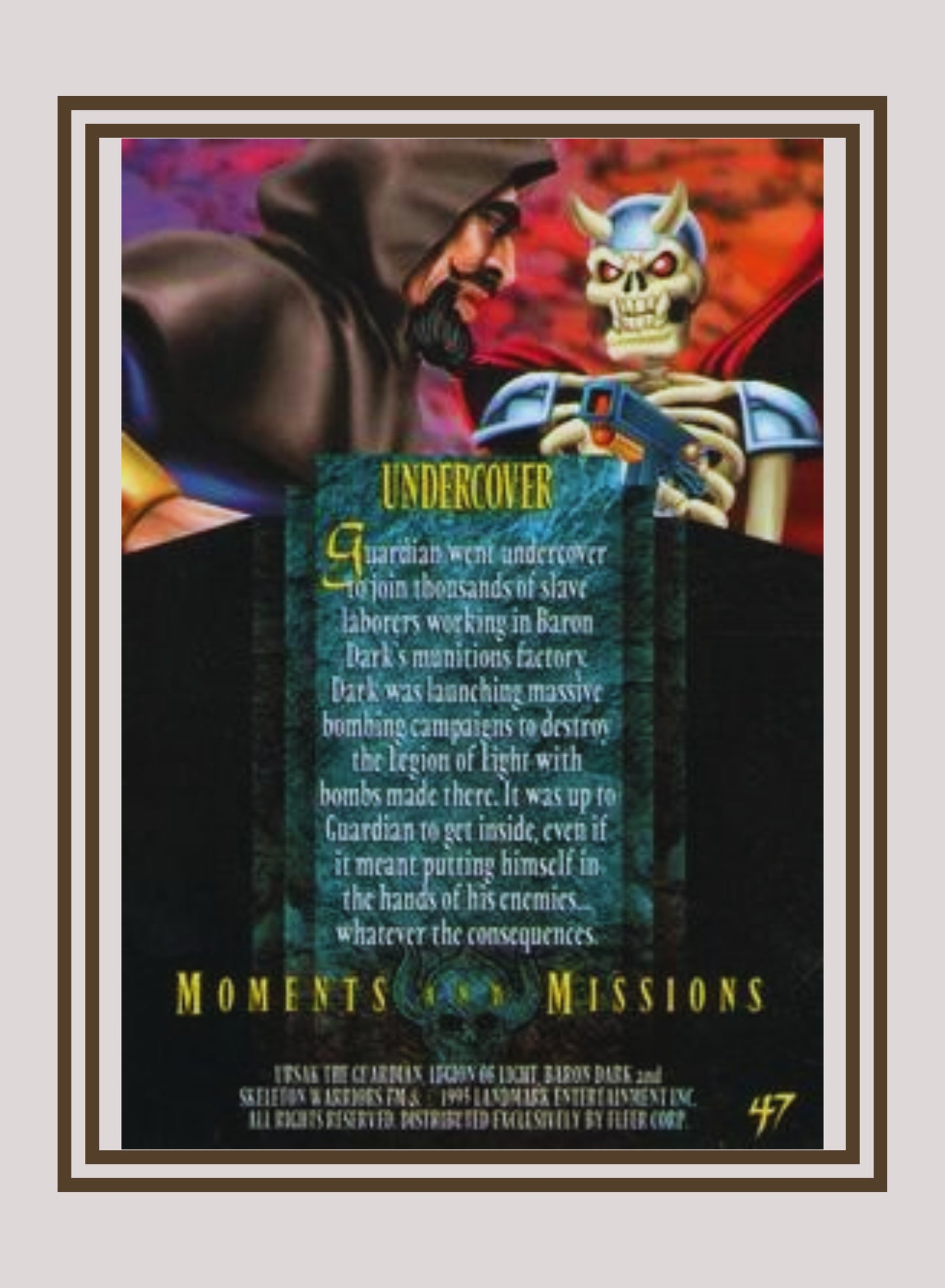 1x Undercover - Base (#047 - 1995 Fleer Ultra Skeleton Warriors)