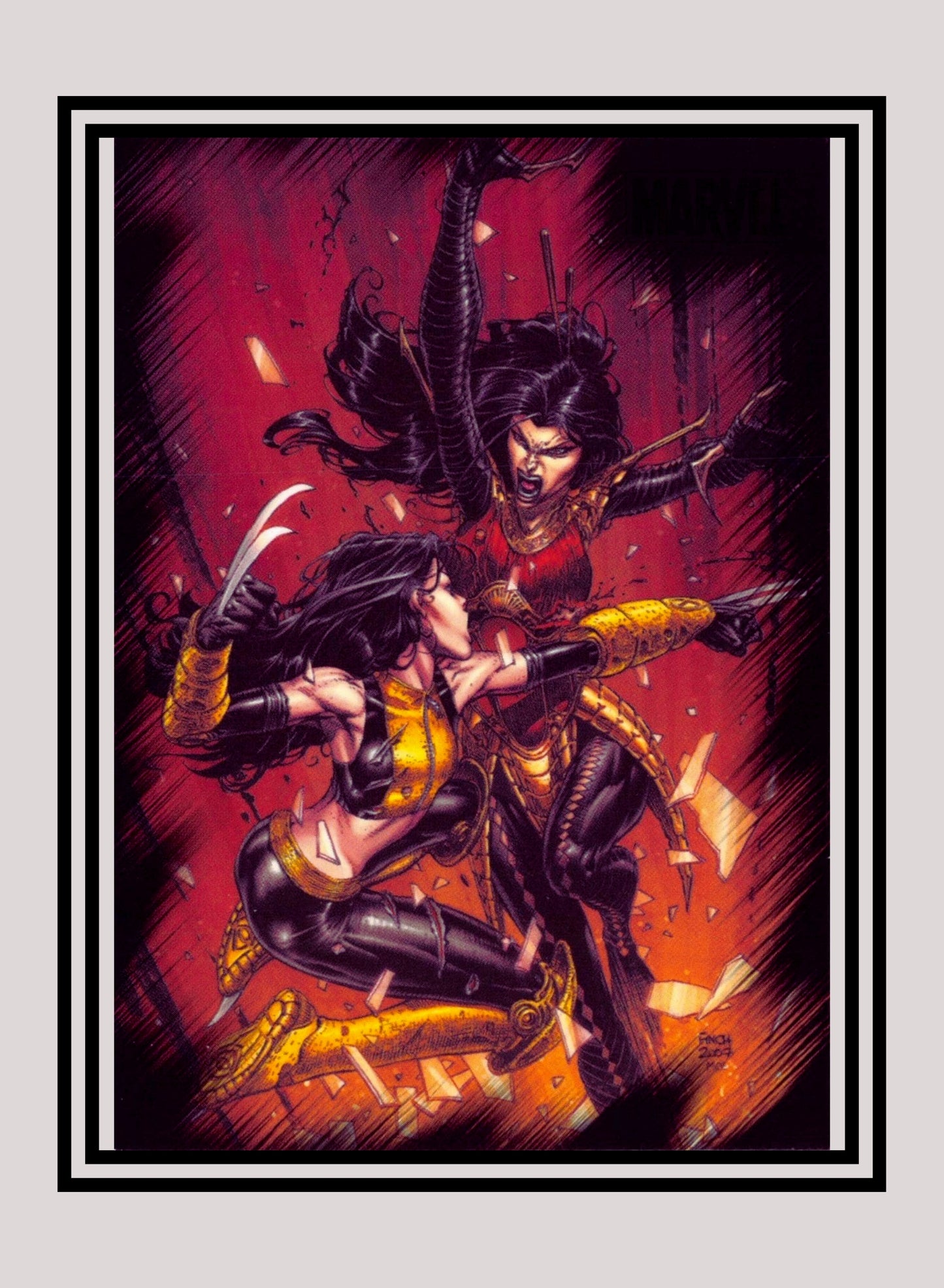 Marvel! 1x X-23 vs. Lady Deathstrike - Base (#48 - 2010 Rittenhouse Marvel Heroes & Villains)