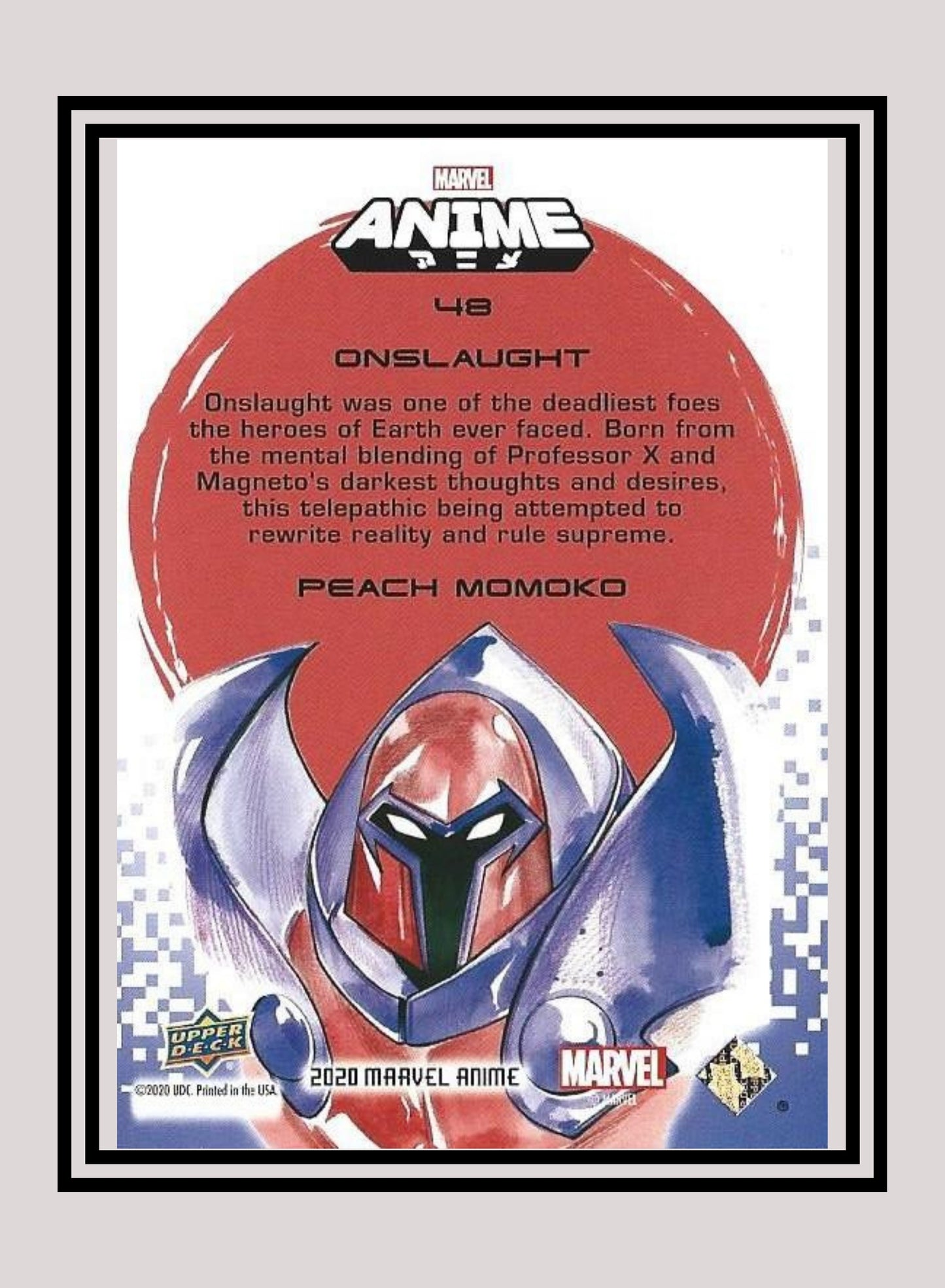 Marvel! 1x Onslaught - Base (#48 - 2020 Upper Deck Marvel Anime)