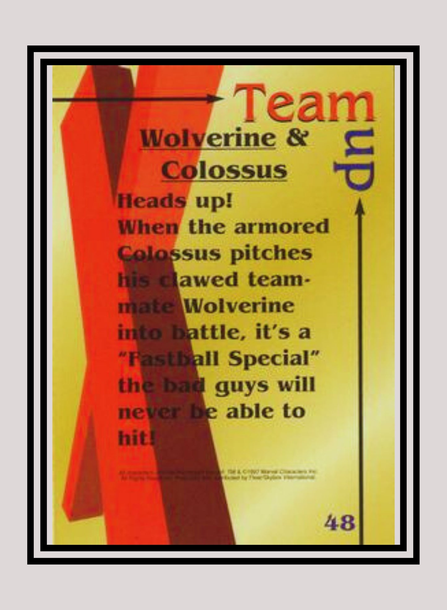 Marvel! 1x Wolverine & Colossus - Base (#48 - 1997 Fleer X-Men International)