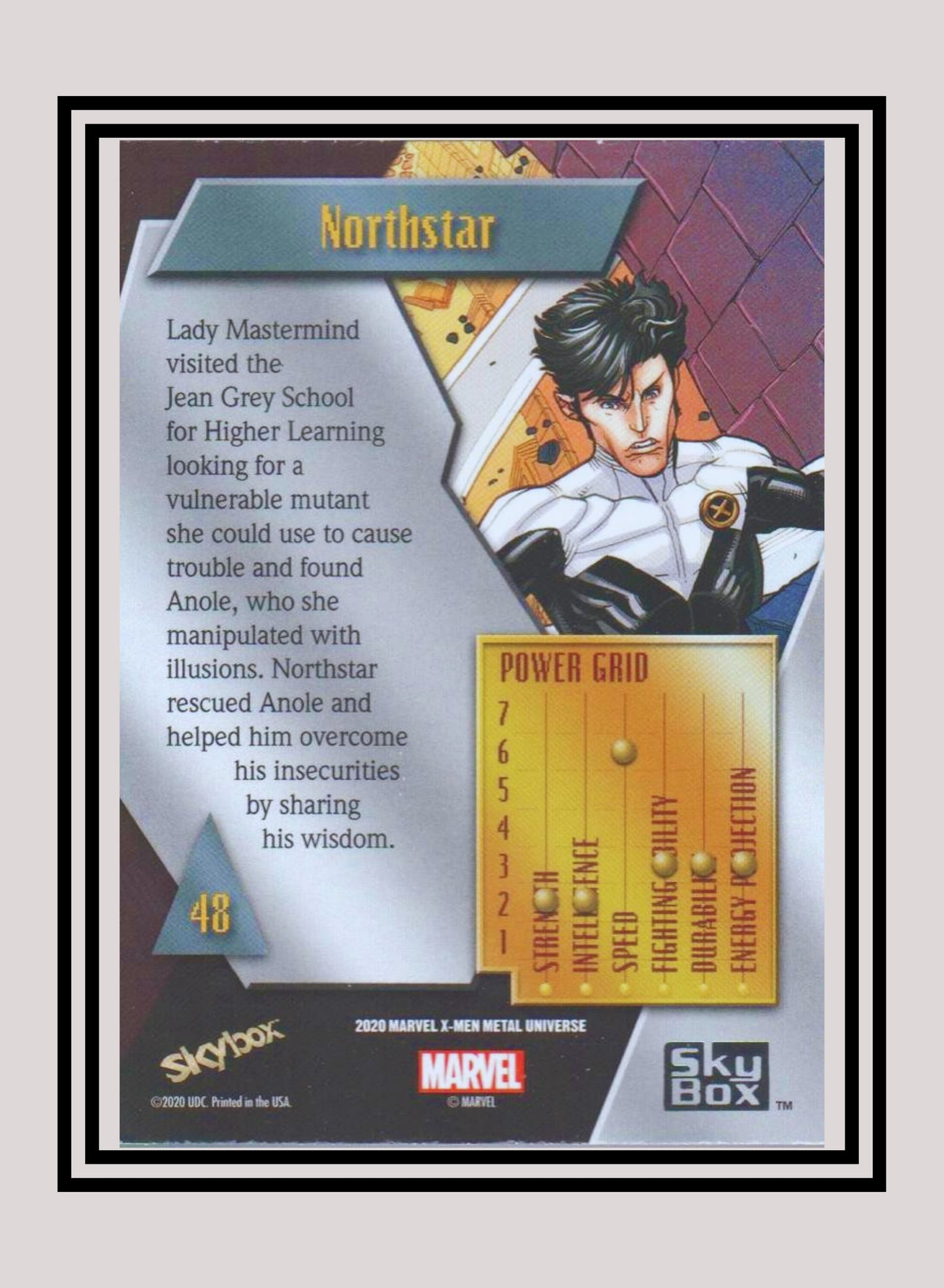 Marvel! 1x Northstar - Base Low Series (#048 - 2021 Upper Deck X-Men Metal Universe)