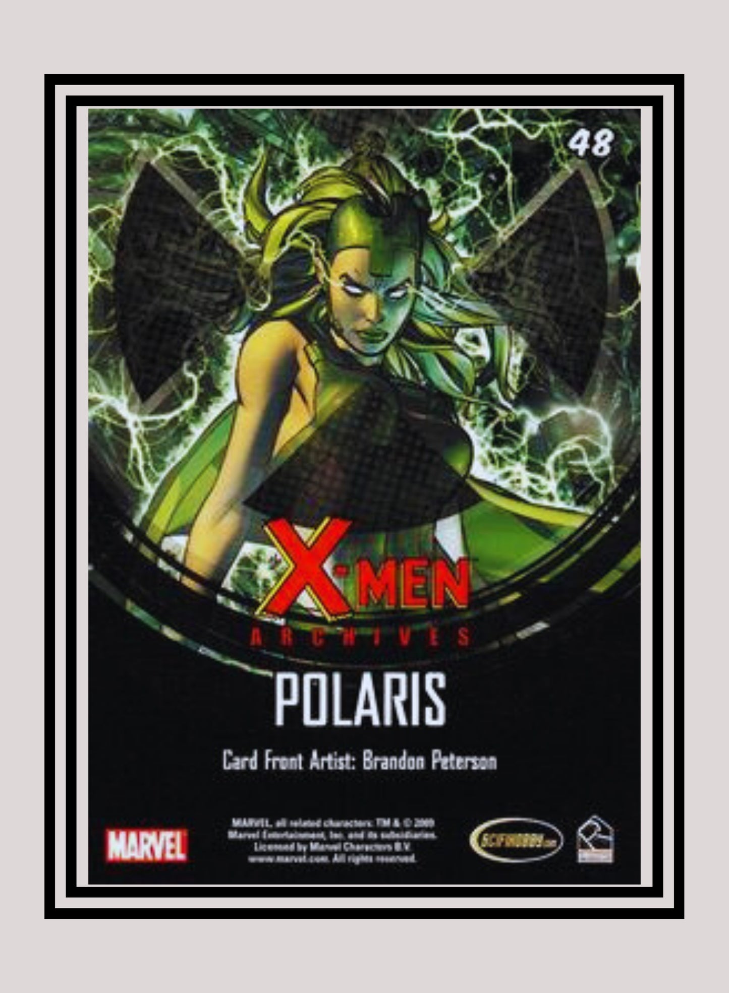 Marvel! 1x Polaris - Base (#48 - 2009 Rittenhouse X-Men Archives)