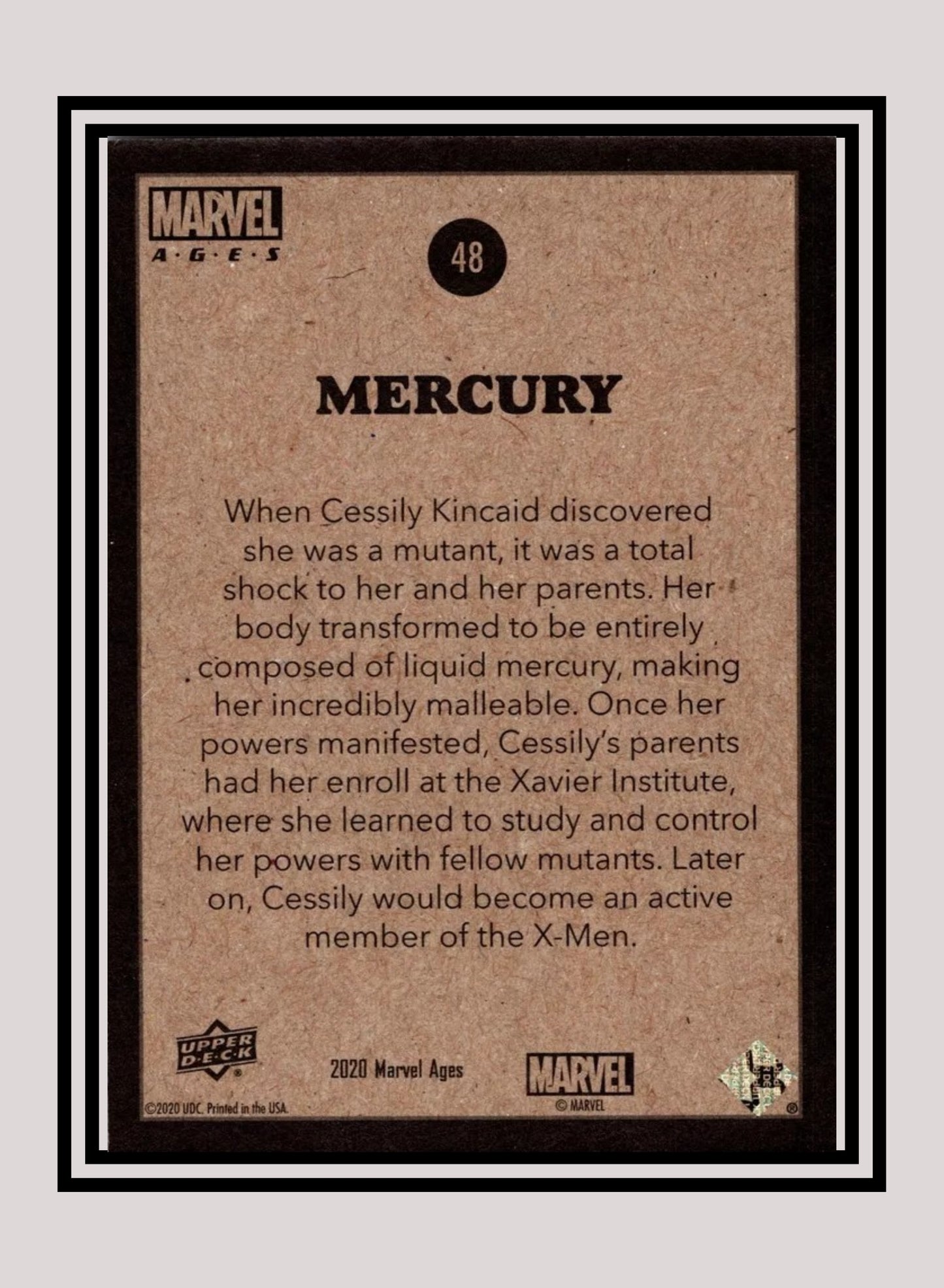 Marvel! 1x Mercury - Base (#048 - 2020 Upper Deck Marvel Ages)
