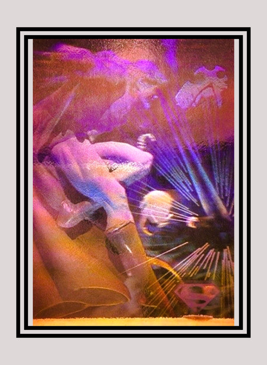 DC! 1x Meltdown! - Red Hologram (#48 - 1996 Fleer Superman Hologram Series)