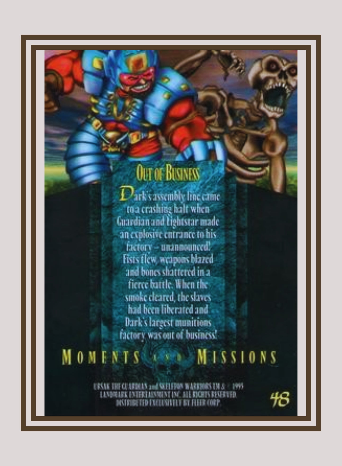 1x Out of Business - Base (#048 - 1995 Fleer Ultra Skeleton Warriors)