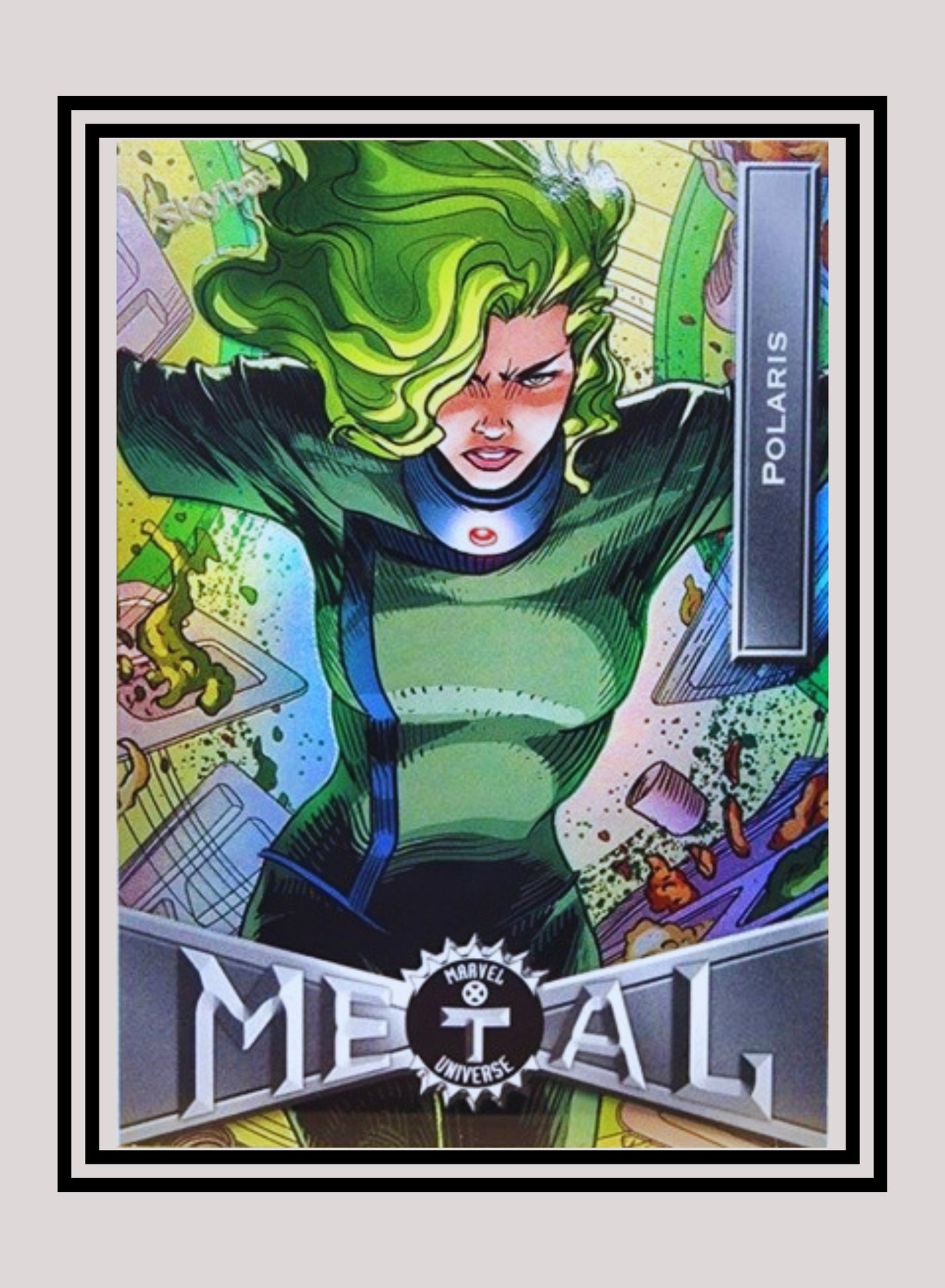 Marvel! 1x Polaris - Base Low Series (#049 - 2021 Upper Deck X-Men Metal Universe)