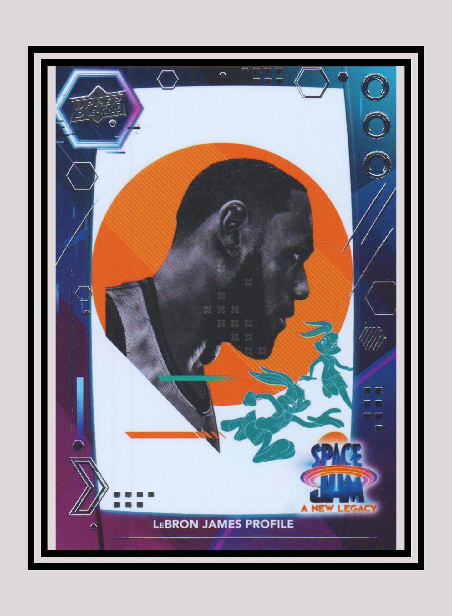 1x LeBron James Profile - Base/Blue Parallel (#49 - 2021 Upper Deck Space Jam: A New Legacy)