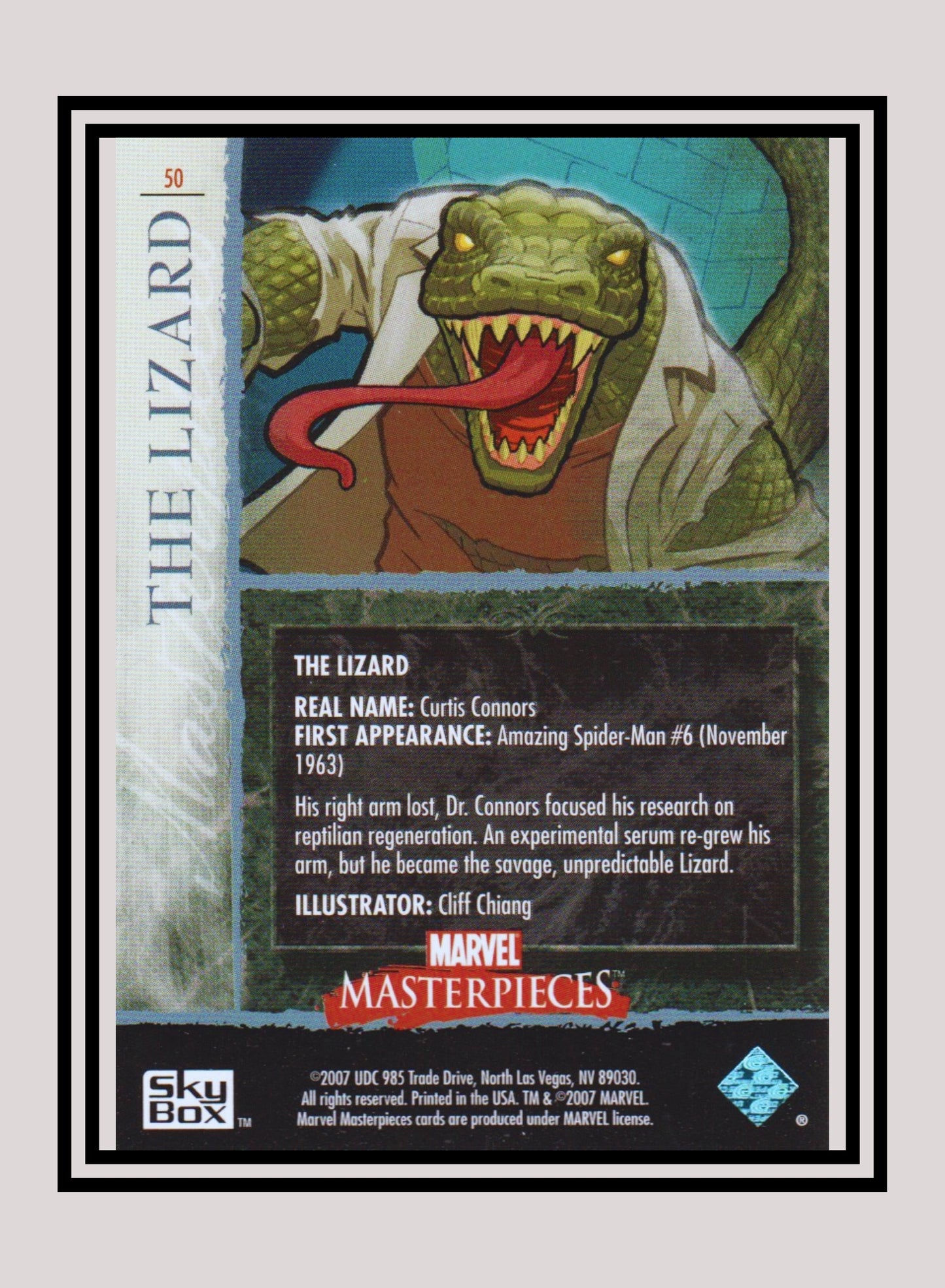 Marvel! 1x The Lizard - Base (#50 - 2007 Upper Deck Marvel Masterpieces)