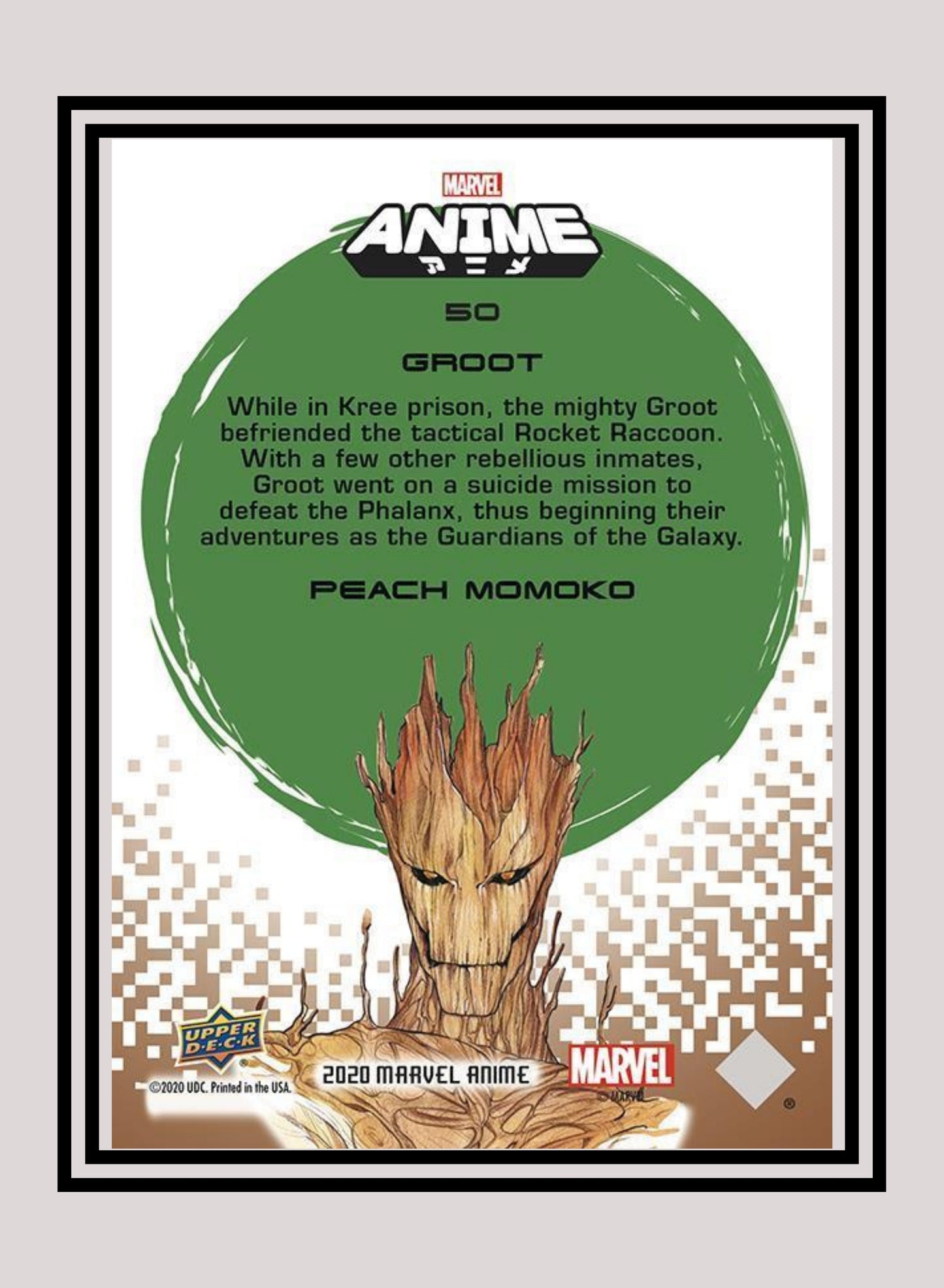 Marvel! 1x Groot - Base (#50 - 2020 Upper Deck Marvel Anime)