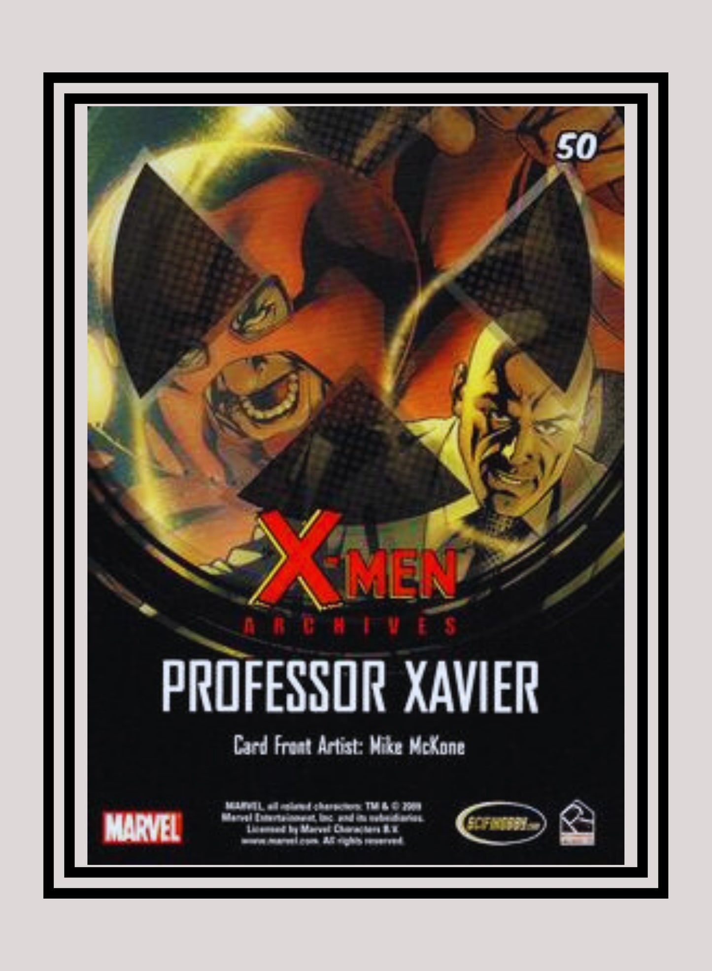 Marvel! 1x Professor Xavier - Base (#50 - 2009 Rittenhouse X-Men Archives)