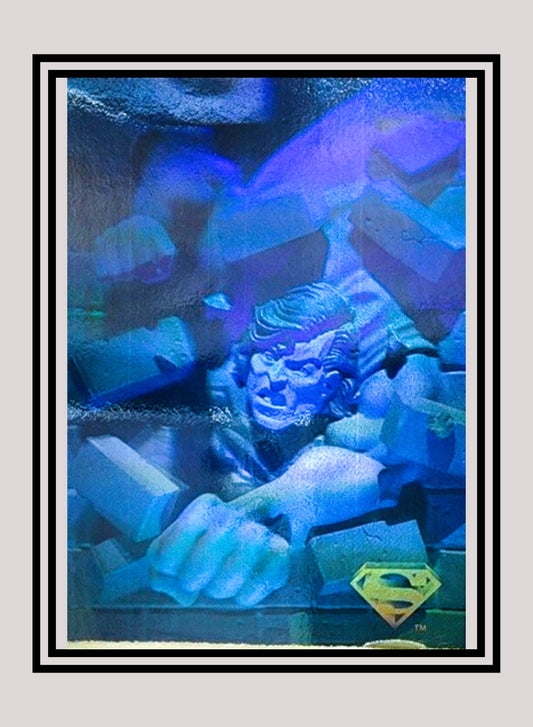 DC! 1x Checklist - Hologram (#50 - 1996 Fleer Superman Hologram Series)