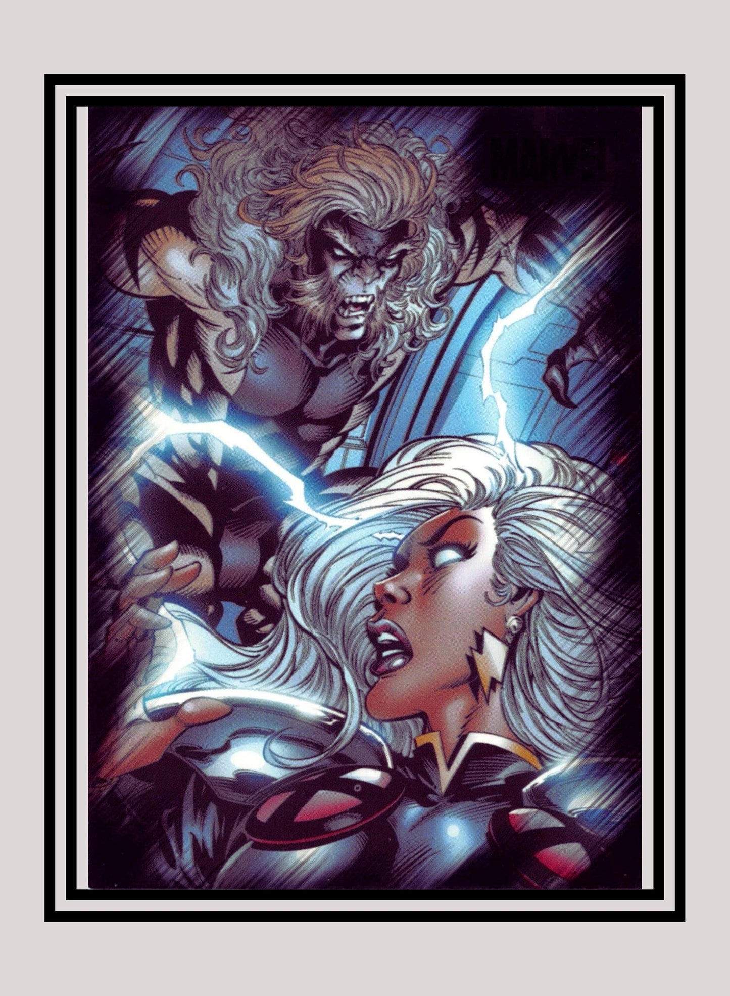 Marvel! 1x Storm vs. Sabretooth - Base (#51 - 2010 Rittenhouse Marvel Heroes & Villains)