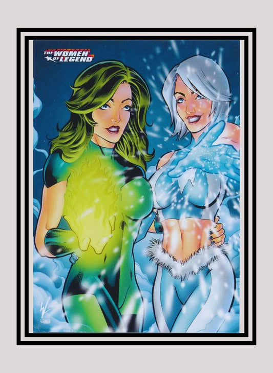 DC! 1x Fire & Ice - Base (#51 - 2013 Cryptozoic The Women of Legend)