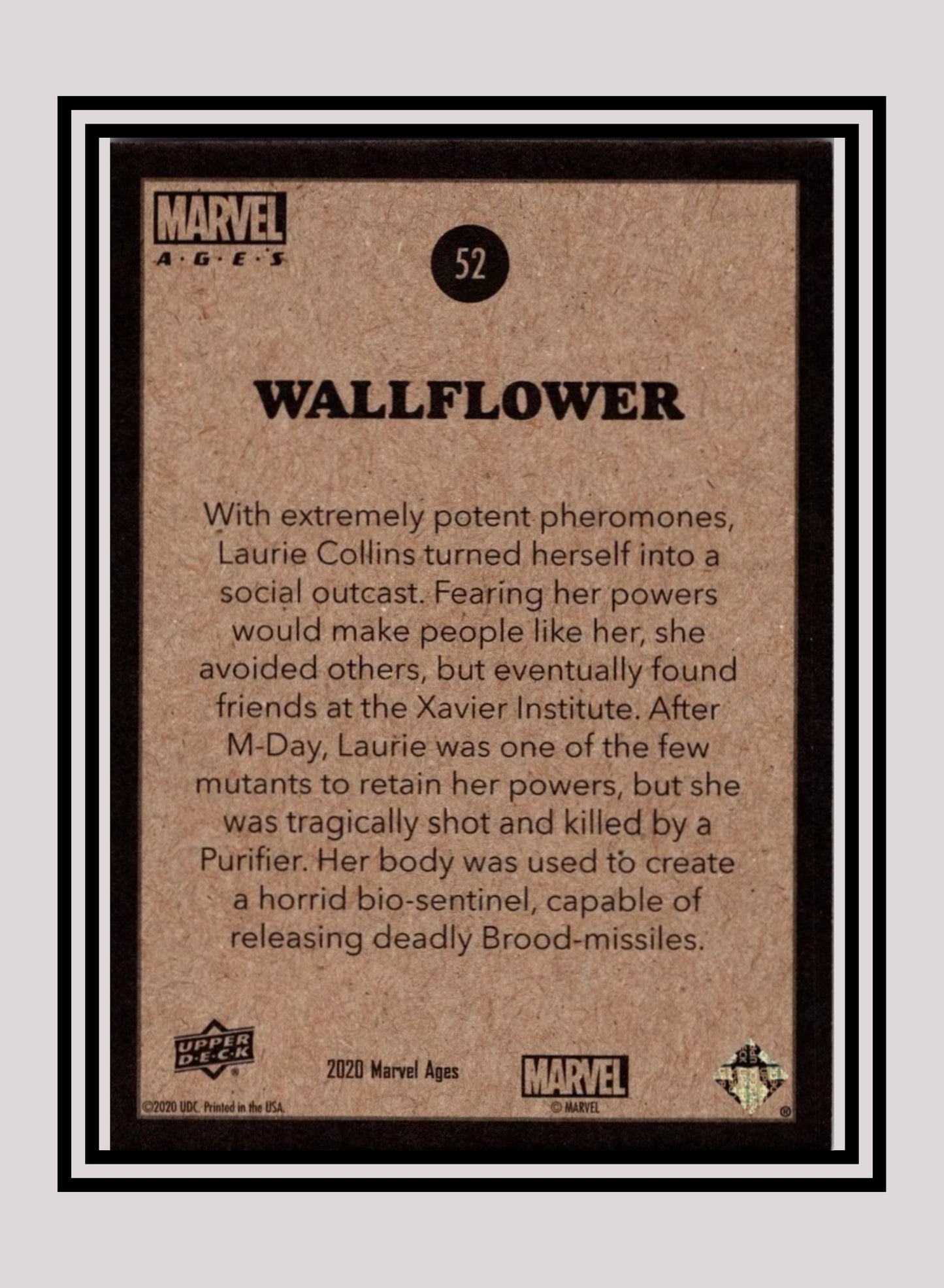 Marvel! 1x Wallflower - Base (#052 - 2020 Upper Deck Marvel Ages)