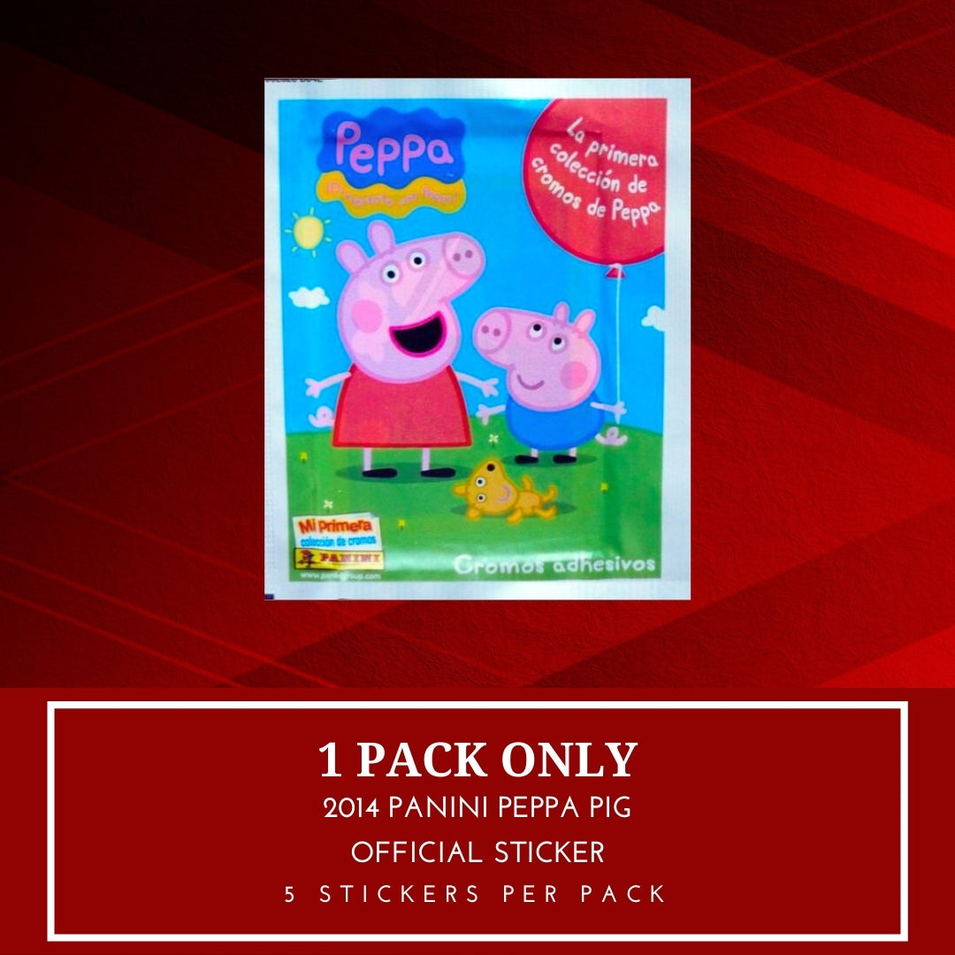 1x 2014 Panini Peppa Pig - Sticker Pack (SEALED)