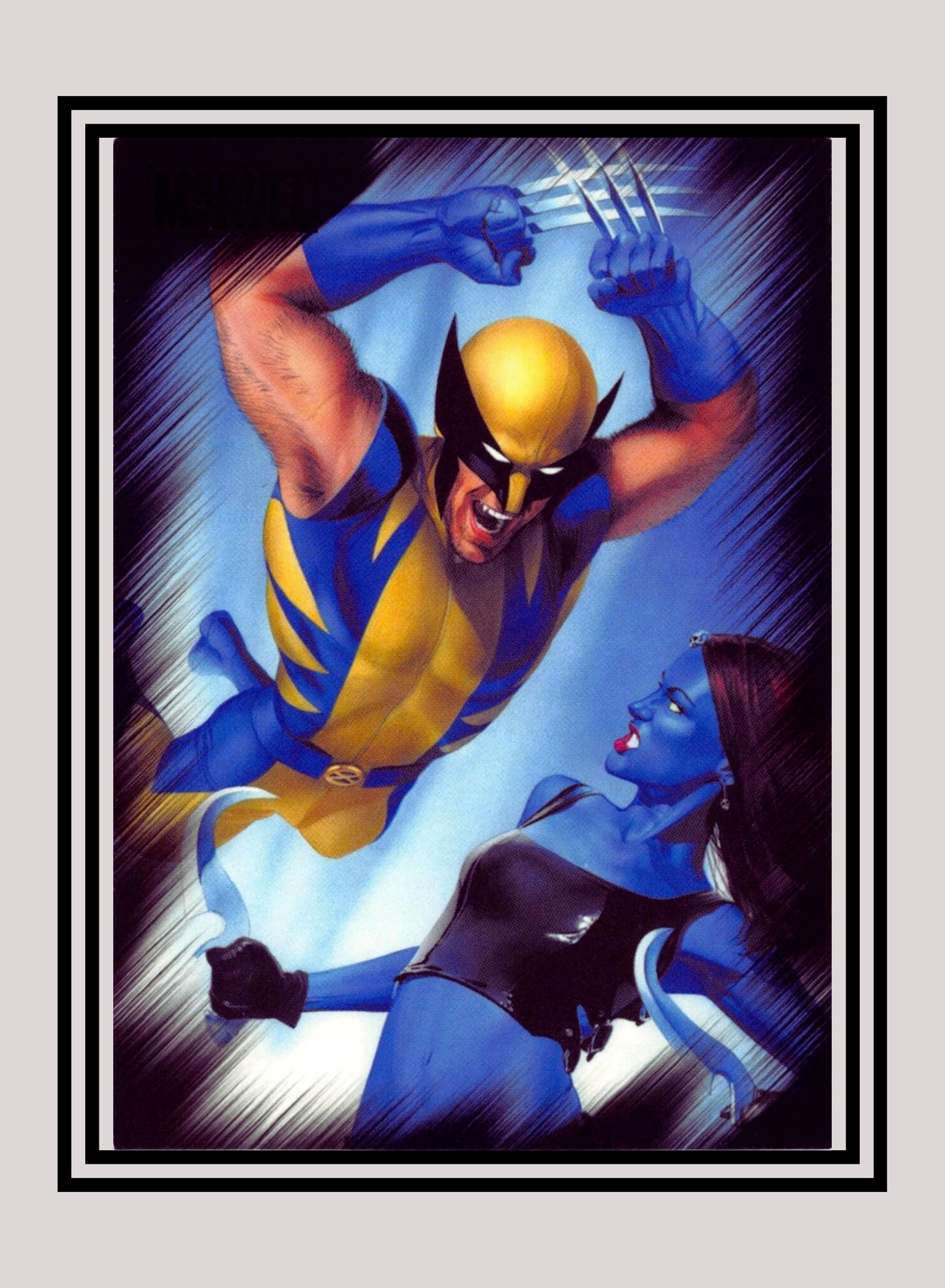 Marvel! 1x Wolverine vs. Mystique - Base (#53 - 2010 Rittenhouse Marvel Heroes & Villains)