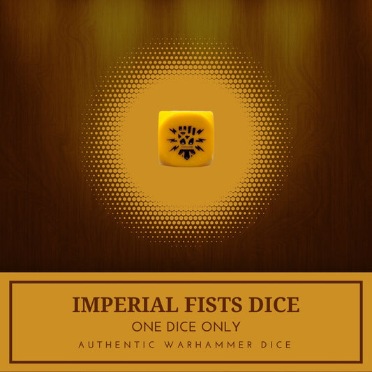 1x Imperial Fists Dice - Warhammer 40K Horus Heresy