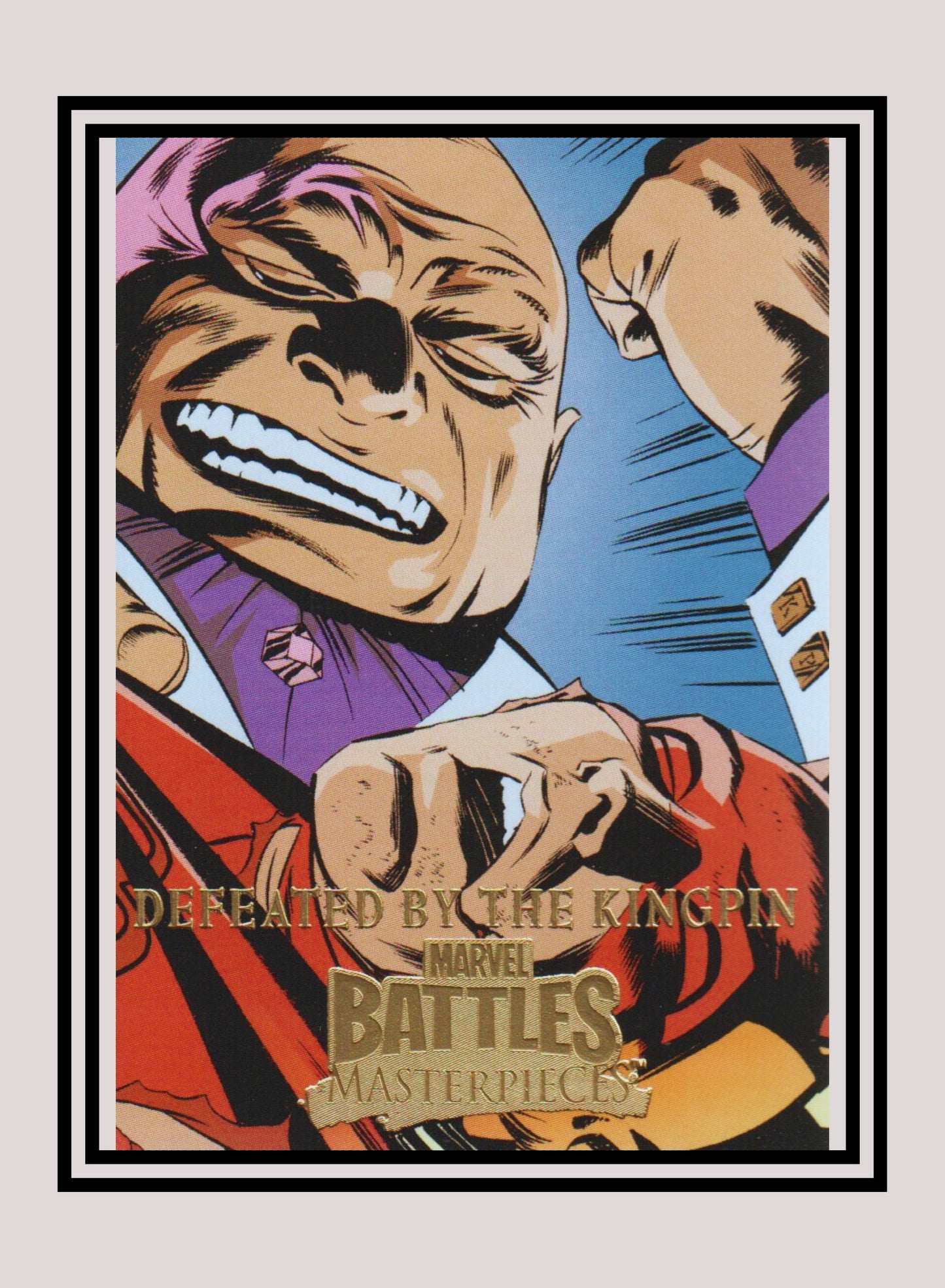 Marvel! 1x Defeated by The Kingpin - Base (#54 - 2008 Upper Deck Marvel Masterpieces Series 3)