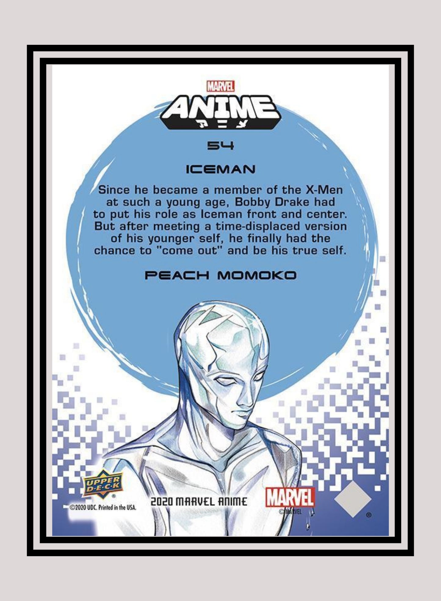 Marvel! 1x Iceman - Base (#54 - 2020 Upper Deck Marvel Anime)