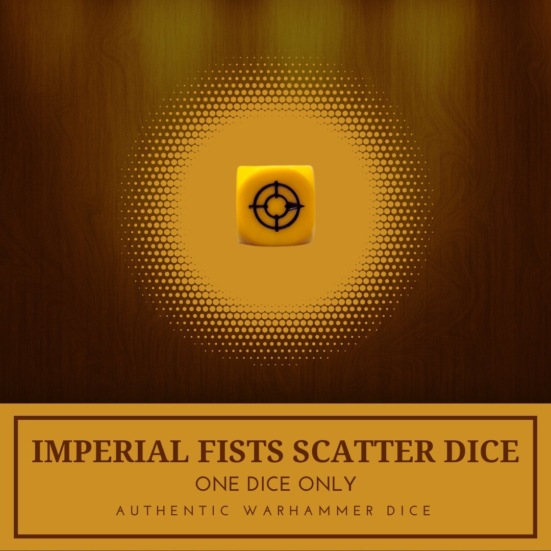 1x Imperial Fists Dice - Warhammer 40K Horus Heresy