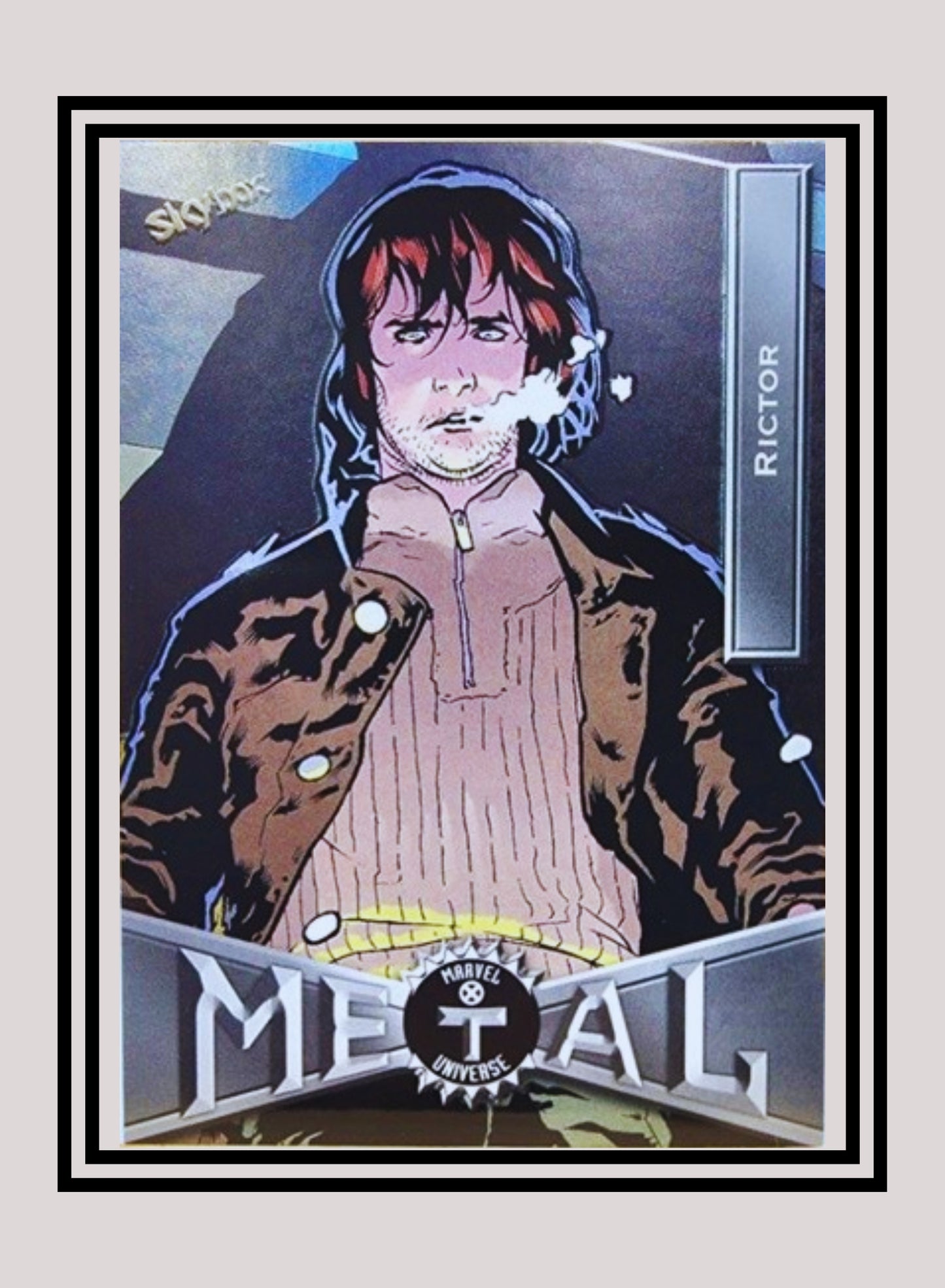 Marvel! 1x Rictor - Base Low Series (#055 - 2021 Upper Deck X-Men Metal Universe)