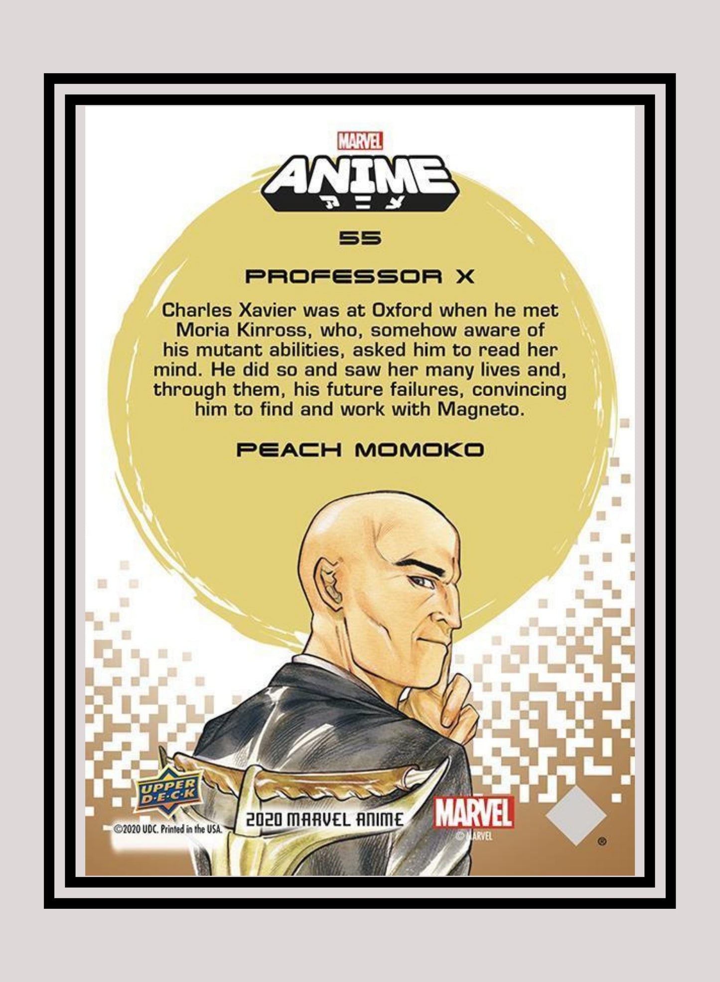 Marvel! 1x Professor X - Base (#55 - 2020 Upper Deck Marvel Anime)