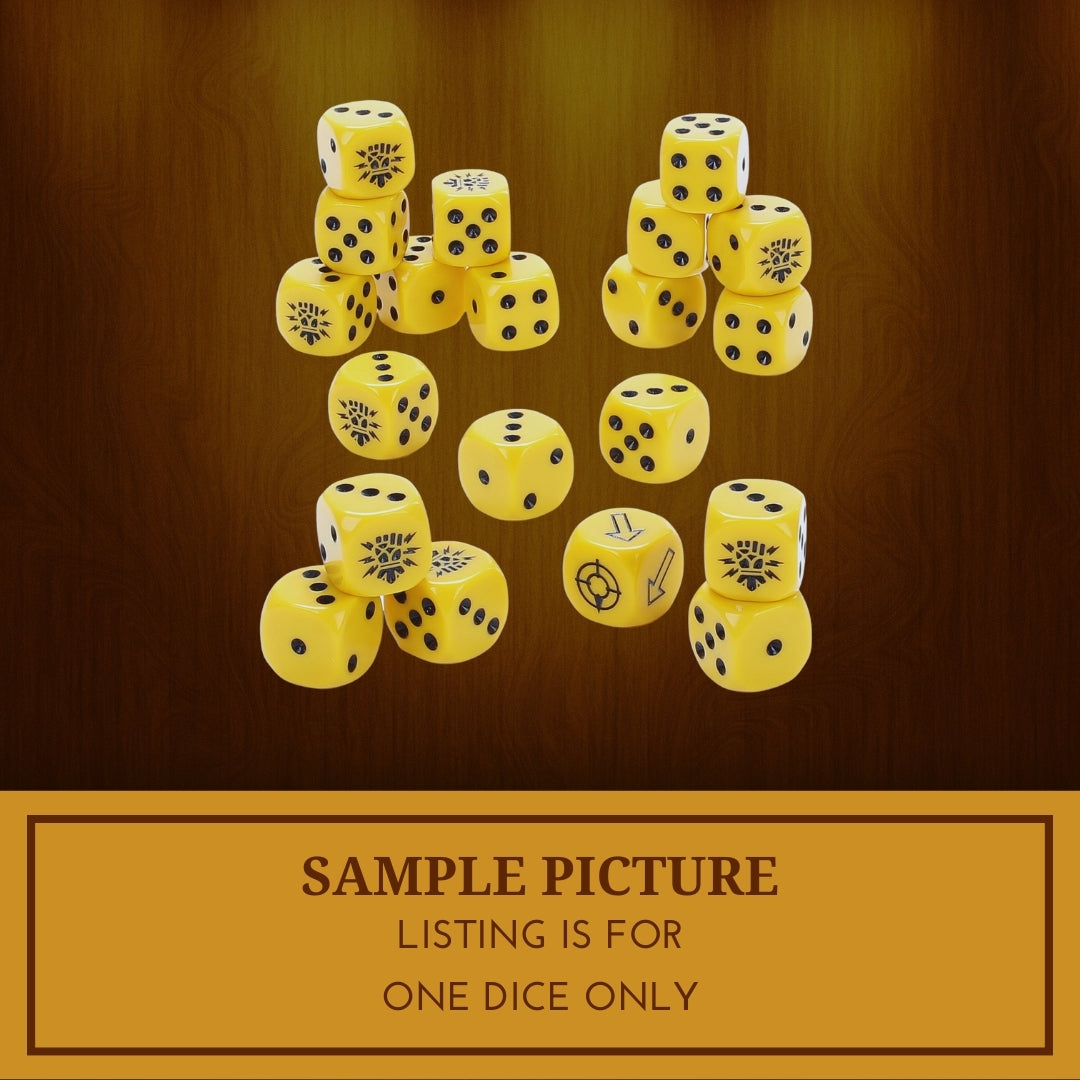 1x Imperial Fists Dice - Warhammer 40K Horus Heresy