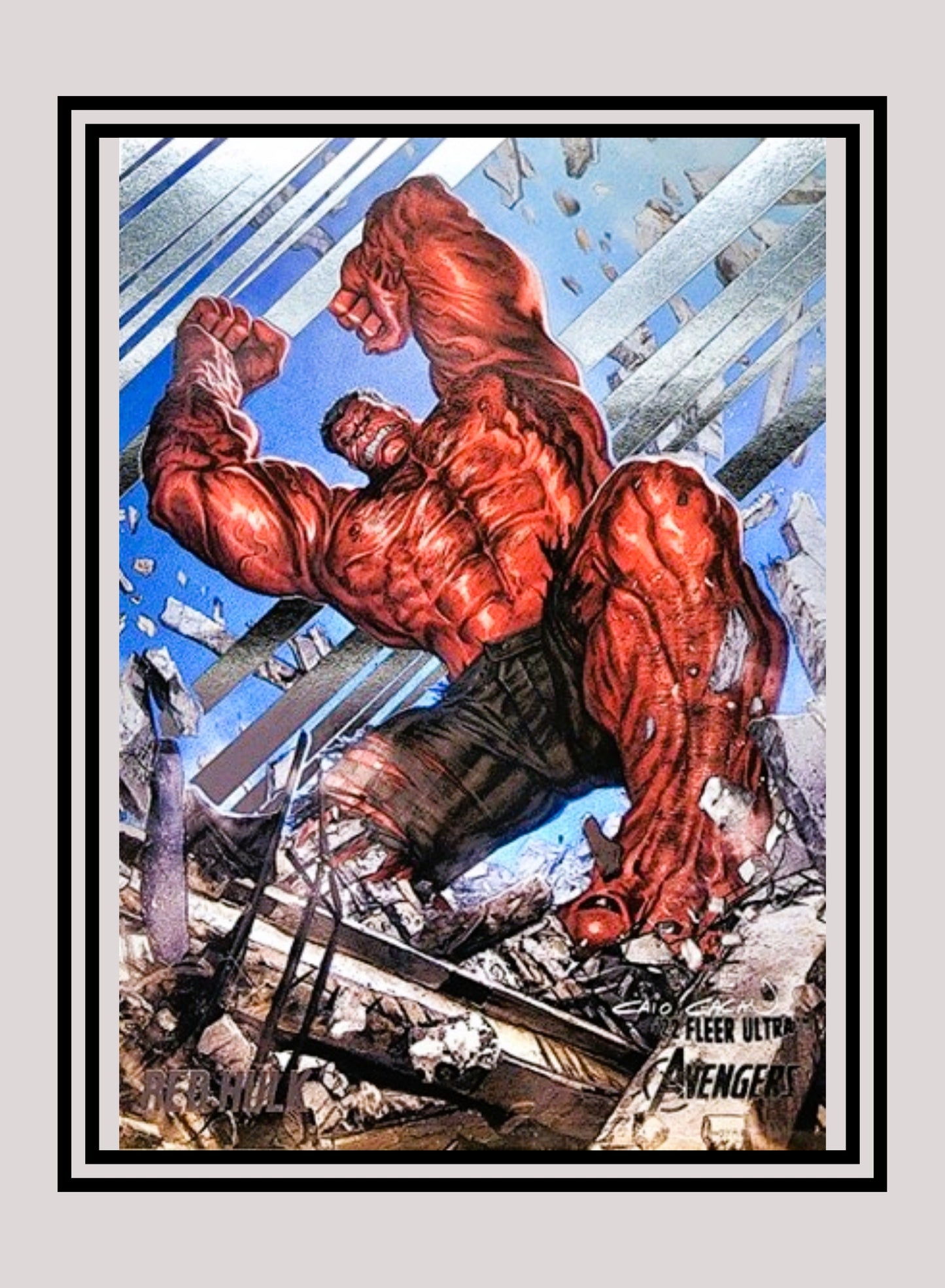 Marvel! 1x Red Hulk - Base (#56 - 2022 Fleer Ultra Avengers)