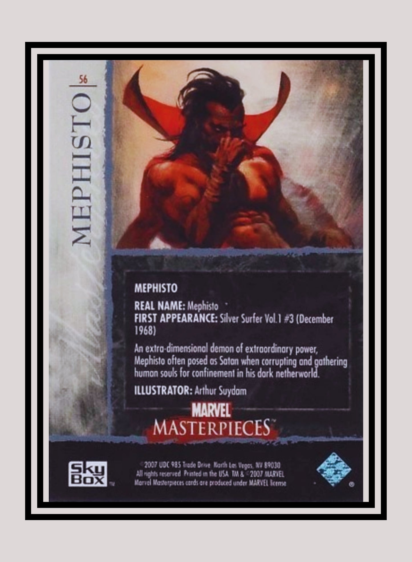 Marvel! 1x Mephisto - Base (#56 - 2007 Upper Deck Marvel Masterpieces)