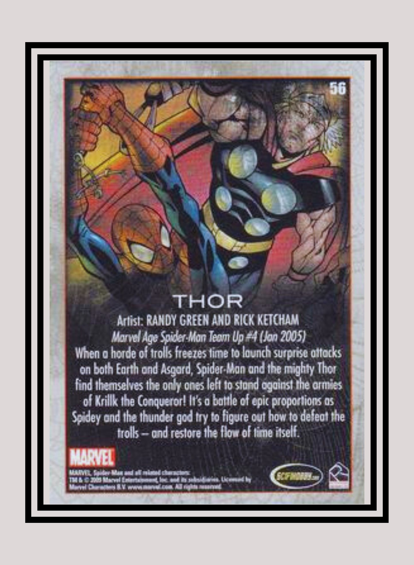 Marvel! 1x Thor - Base (#56 - 2009 Rittenhouse Spiderman Archives)