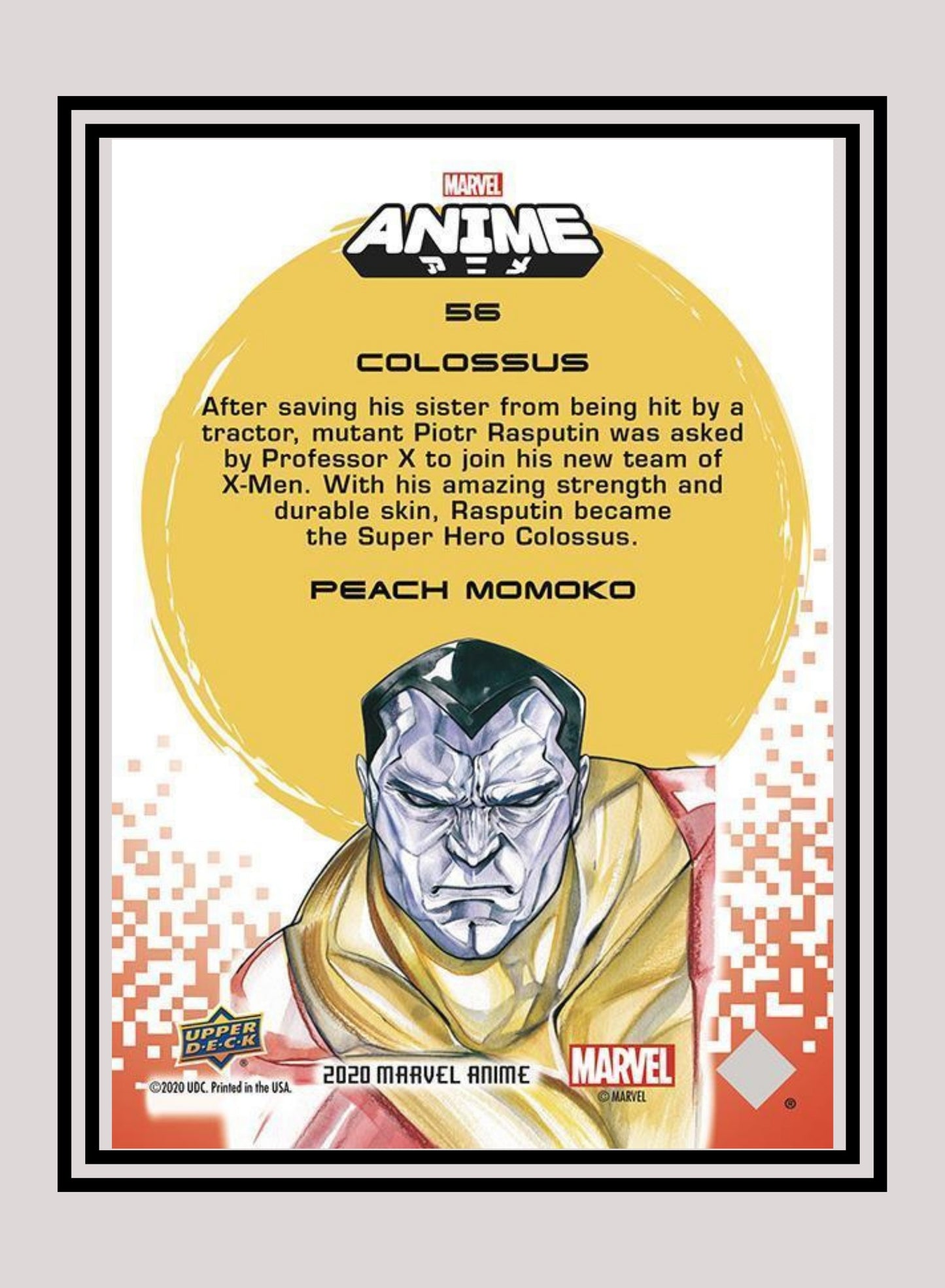 Marvel! 1x Colossus - Base (#56 - 2020 Upper Deck Marvel Anime)